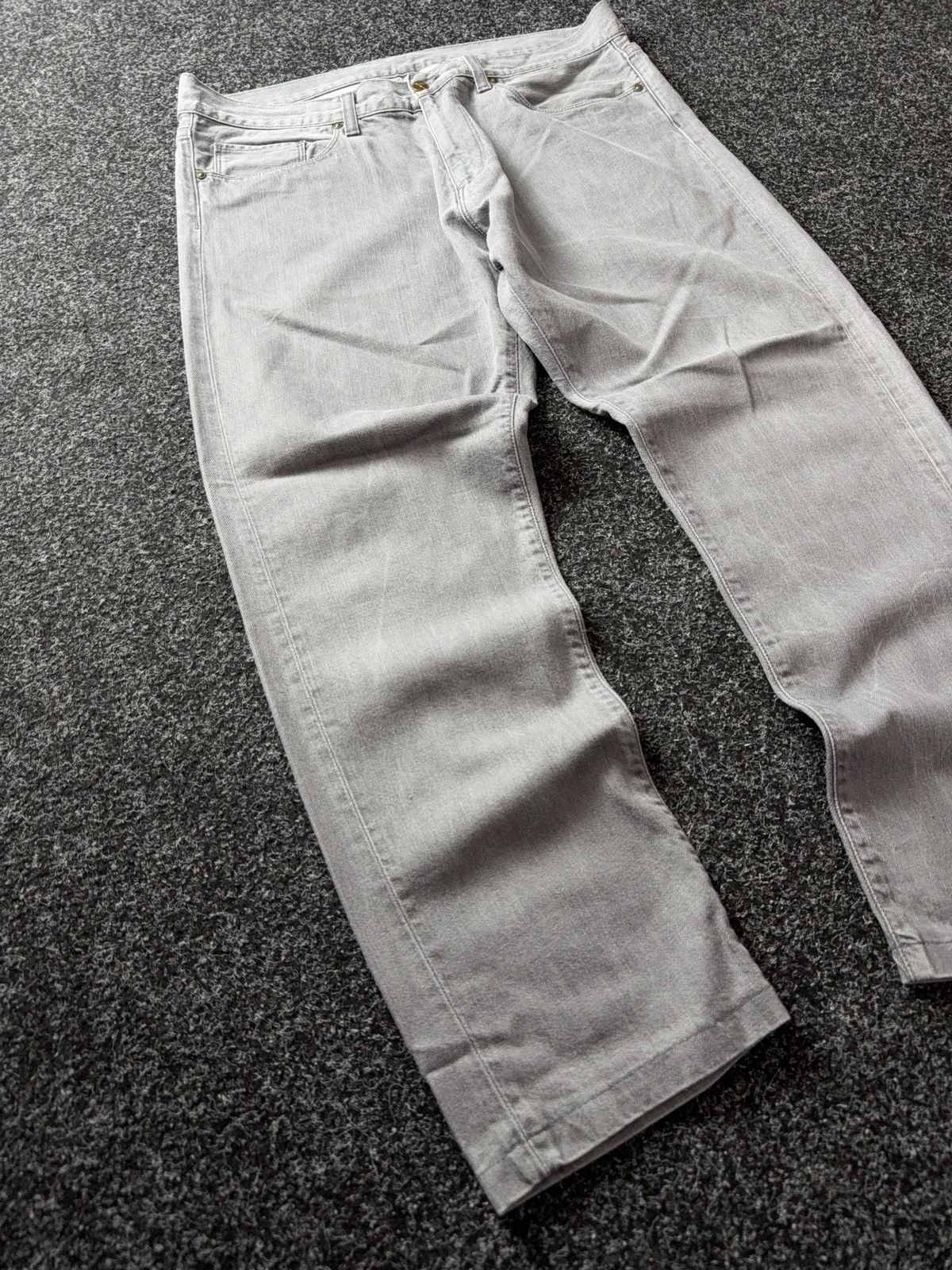Carhartt 00s Y2K Vintage Carhartt Light Grey Work Pants Relaxed Fit Size US 36 / EU 52 - 3 Thumbnail