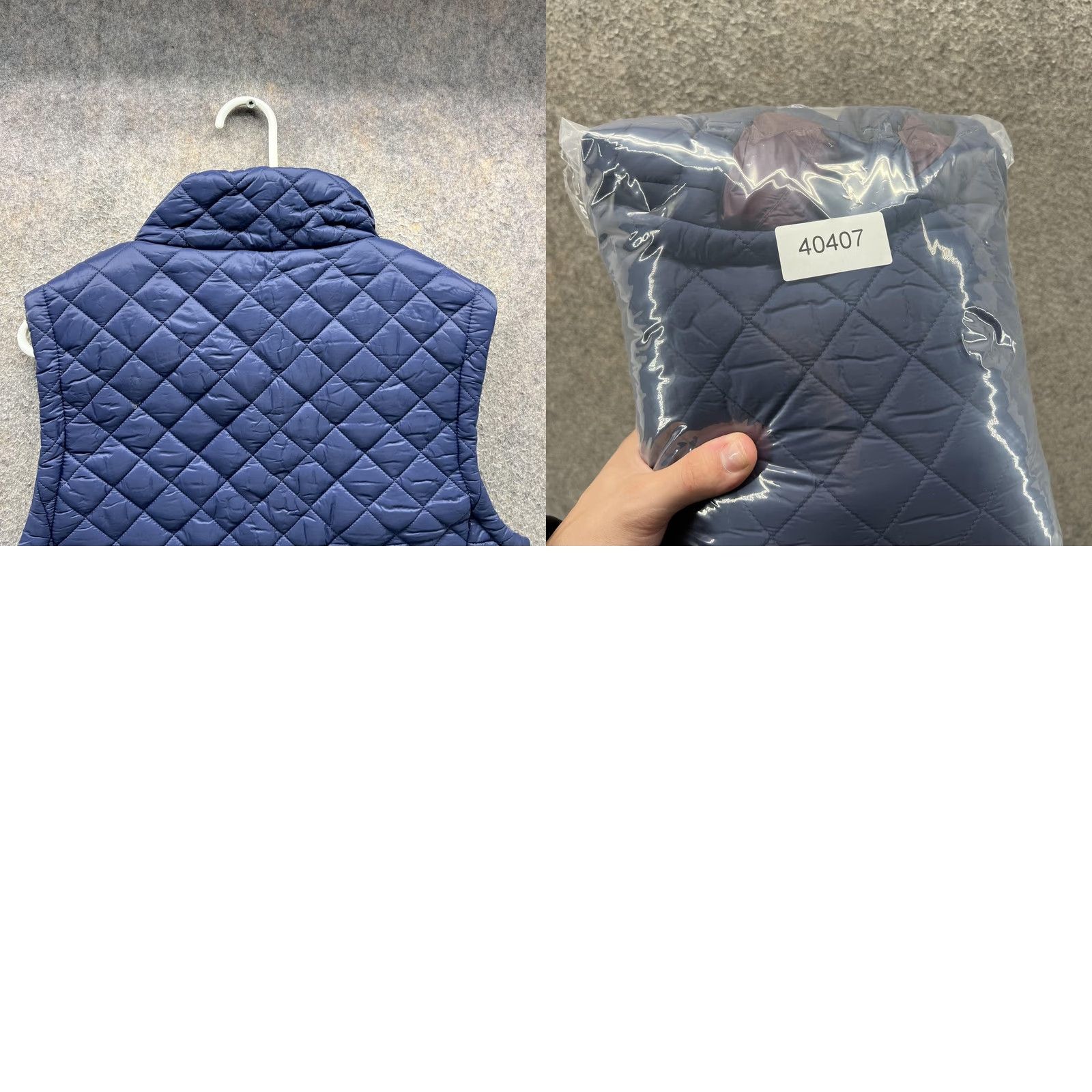 Tommy Hilfiger Tommy Hilfiger Vest Womens Large Blue Quilted Puffer Insulated Zip Stand Collar Vest Womens L Blue Quilted Puffer Insulated Zip Stand Collar Size L / US 10 / IT 46 - 8 Thumbnail