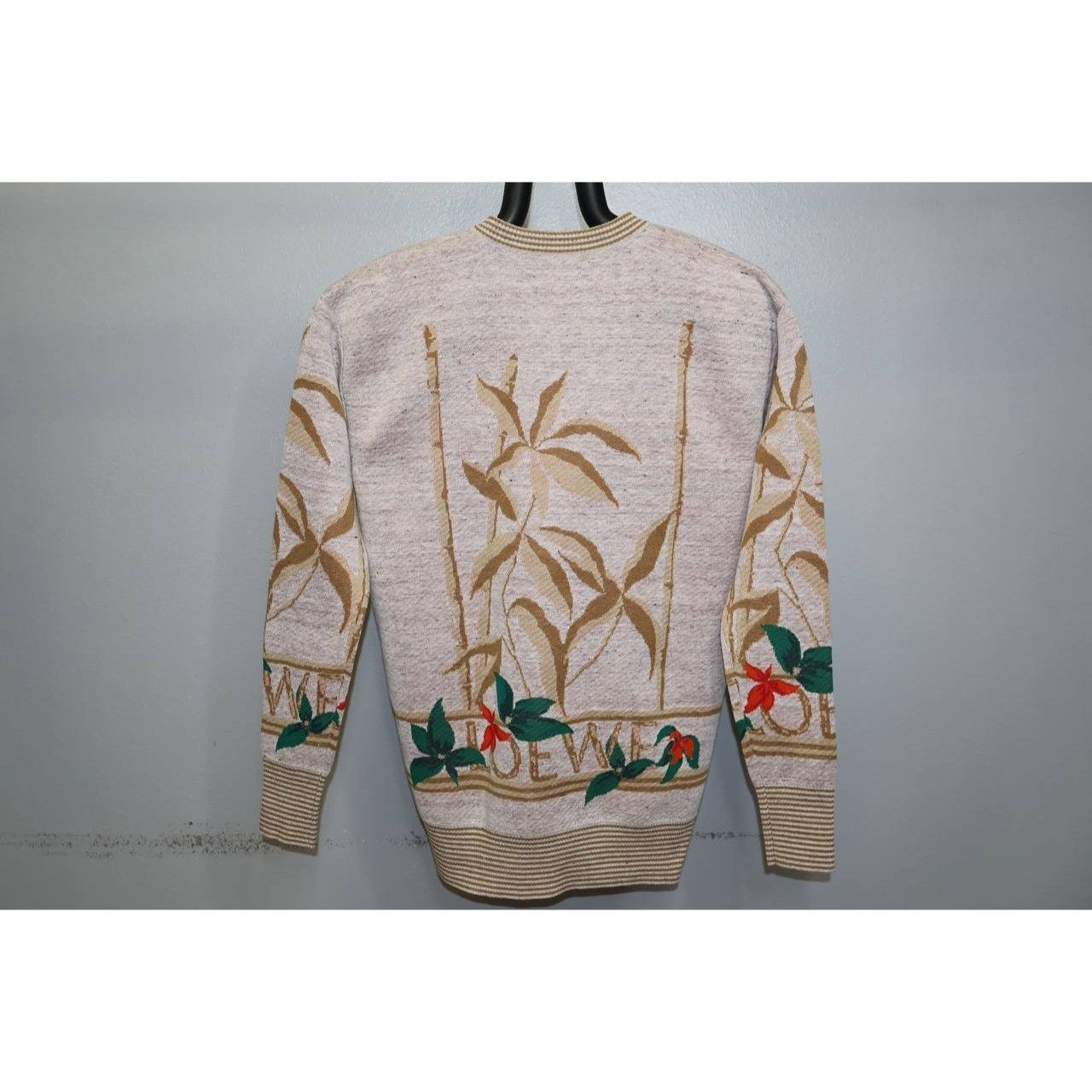 Loewe Loewe Men’s Linen Knit Floral Leaves Pullover Sweater Size US M / EU 48-50 / 2 - 6 Thumbnail