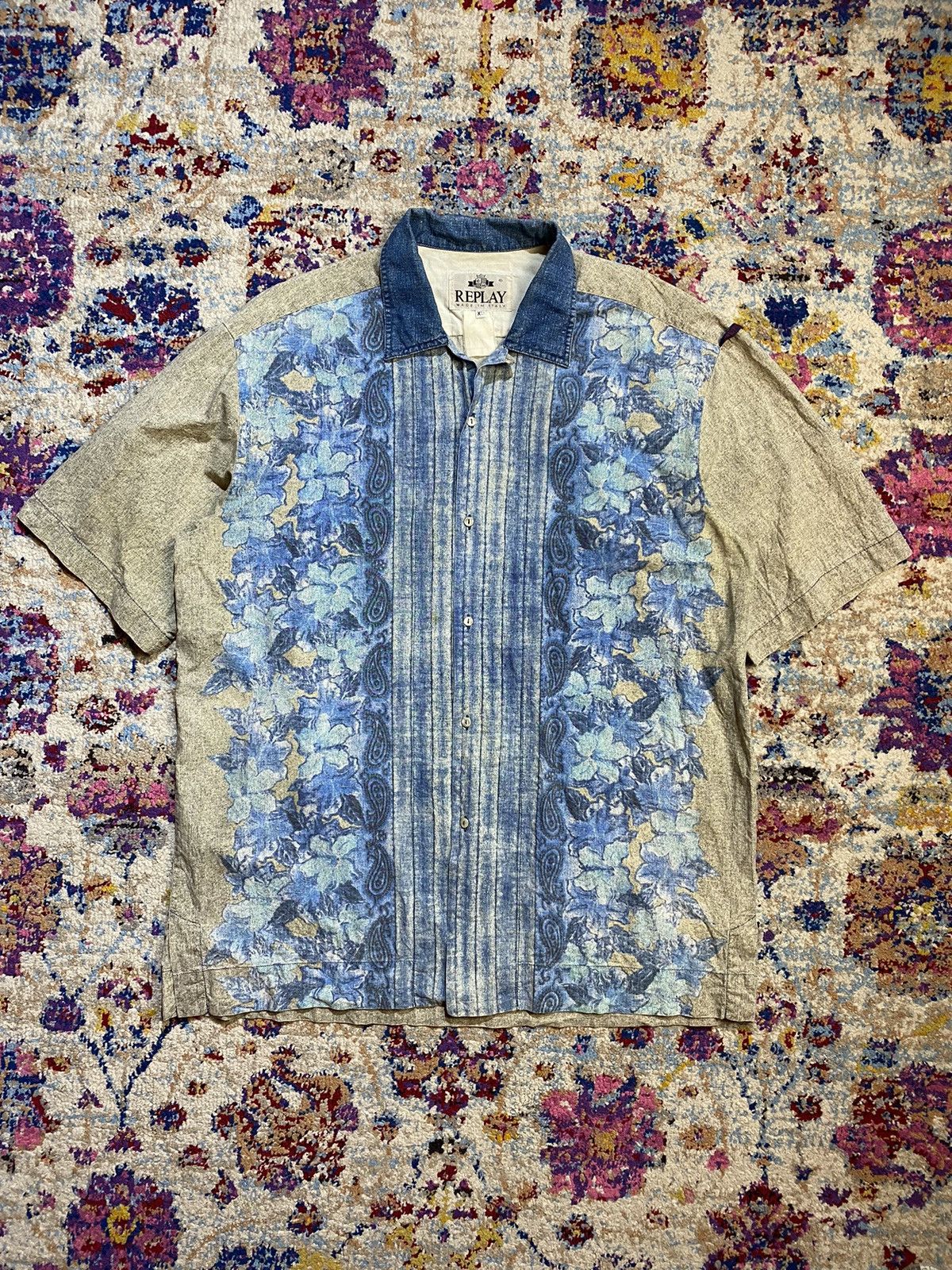 Replay × Vintage REPLAY Aloha Hawaii Union Made Button Up Shirts Size US XL / EU 56 / 4 - 1 Thumbnail