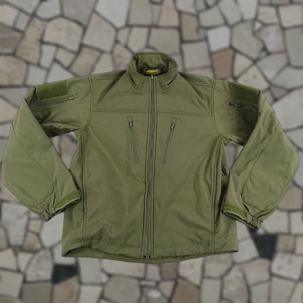 Vintage Voodoo Tactical Jacket Men Large Green Fleece Lined Softshell Coat Windbreaker Size US L / EU 52-54 / 3 - 1 Thumbnail