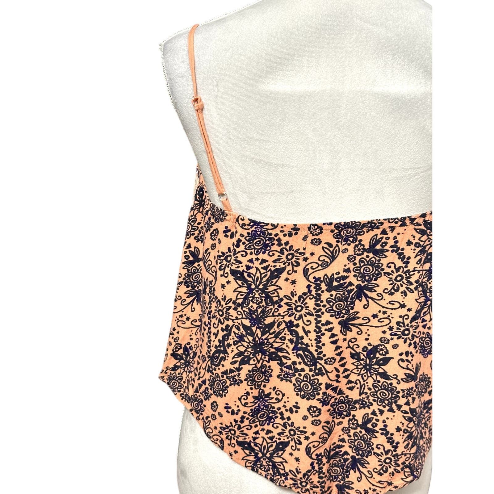 Other Eyelash Camisole Top Geometric Spaghetti Straps Multi XS Size XS / US 0-2 / IT 36-38 - 6 Thumbnail