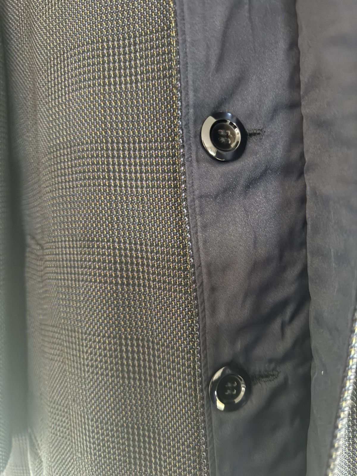 Other Vintage Japanese Wool Overcoat — Navy Micro-Check Size US XL / EU 56 / 4 - 6 Thumbnail