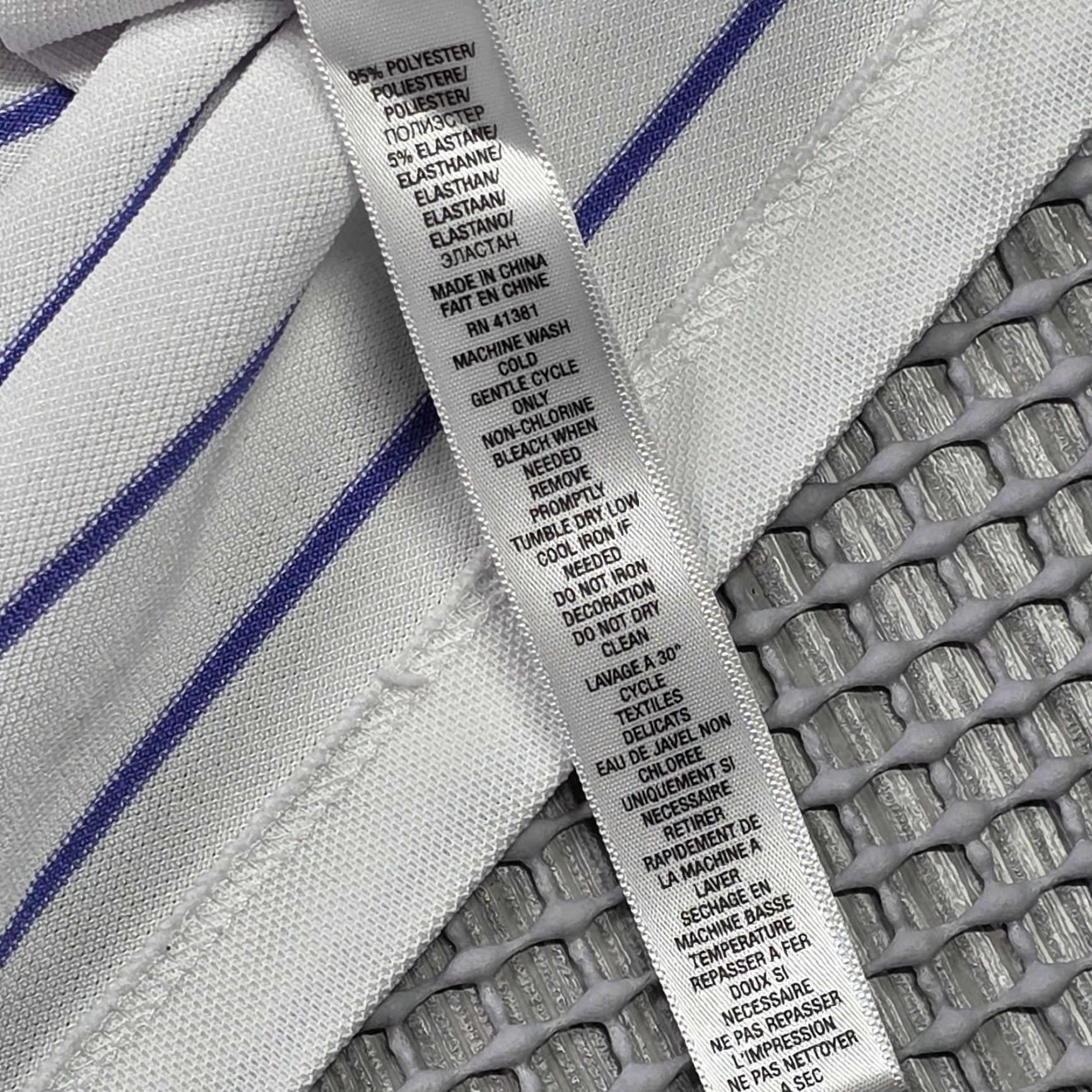 RLX Ralph Lauren RLX Ralph Lauren Polo Golf Shirt Men Short Sleeve XL White Blue Striped Polo Casual Sports 90s Size US XL / EU 56 / 4 - 7 Thumbnail