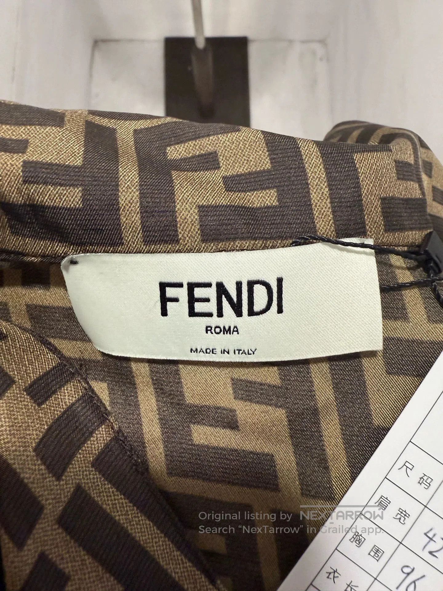 Fendi Fendi Monogram Silk Button-Up Shirt. Size US S / EU 44-46 / 1 - 4 Thumbnail