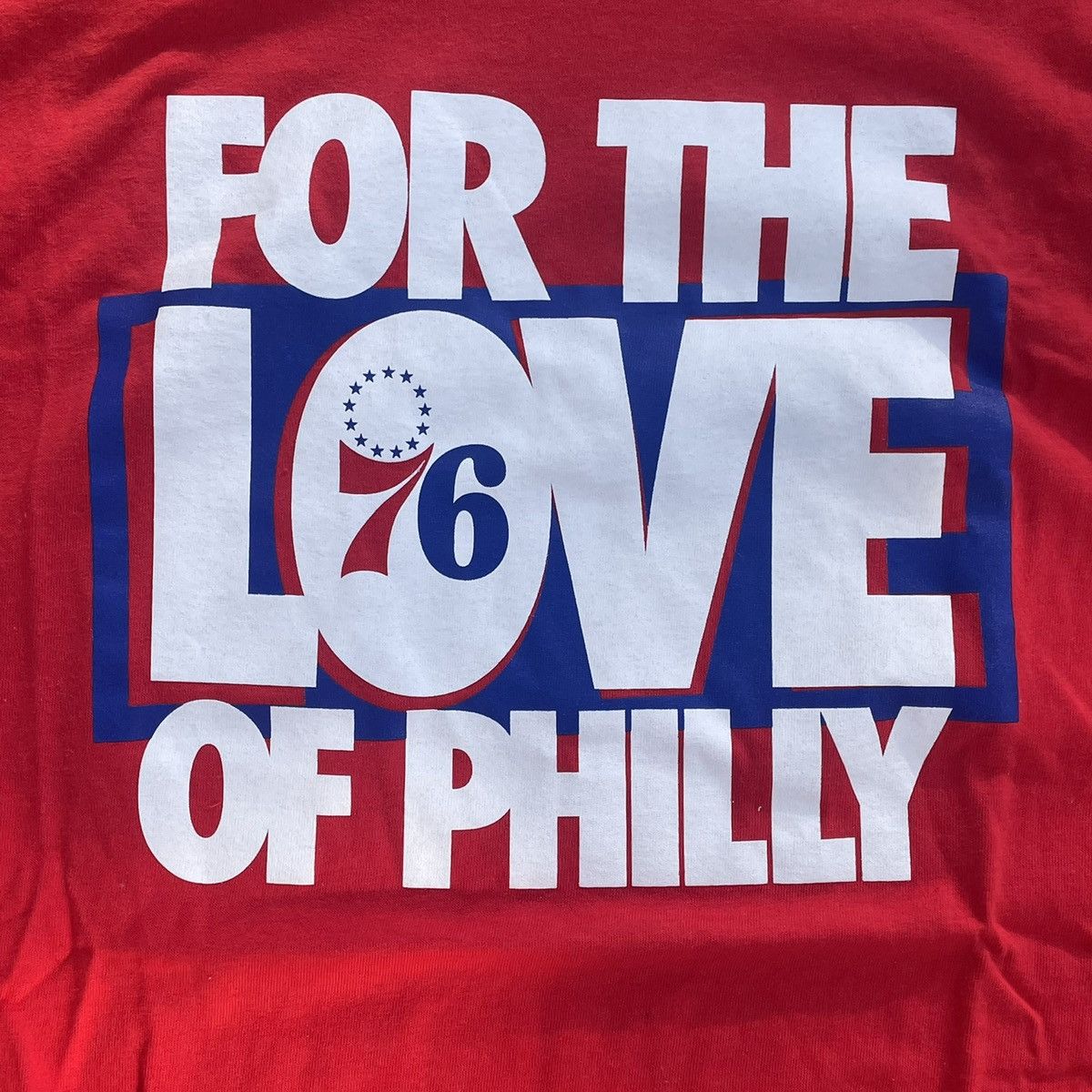 NBA Brand New For The Love of Philly Sixers Red 76ers Official Size US XL / EU 56 / 4 - 3 Thumbnail