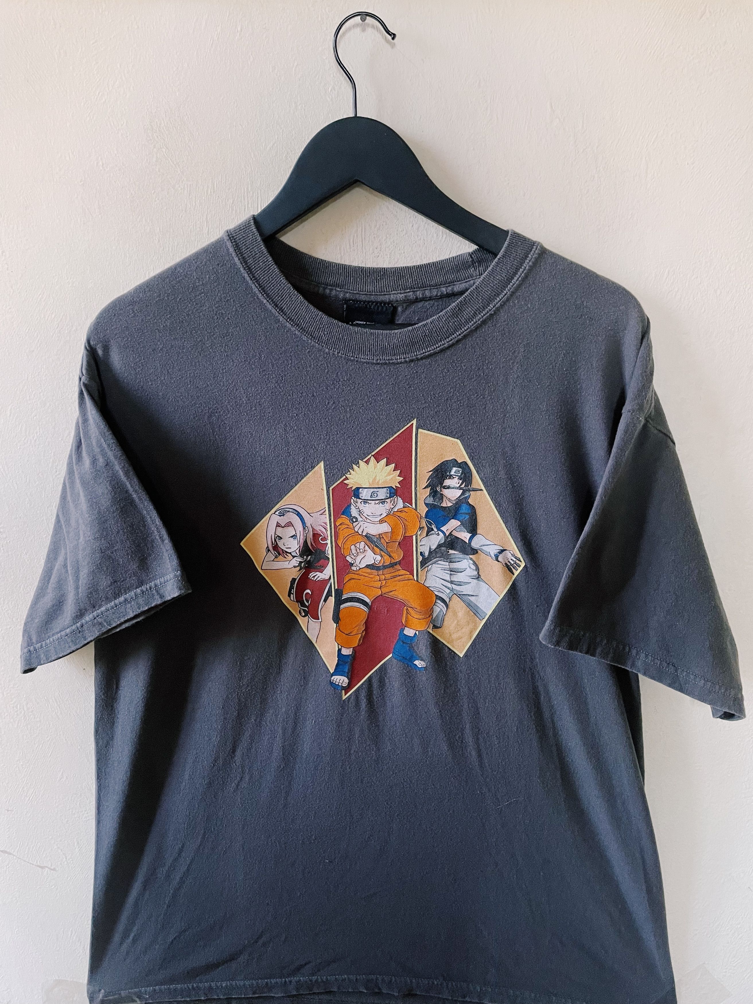 Anime Vintage 2002 Shonen Jump's Naruto Licensed Promo T-shirt Size US L / EU 52-54 / 3 - 1 Thumbnail