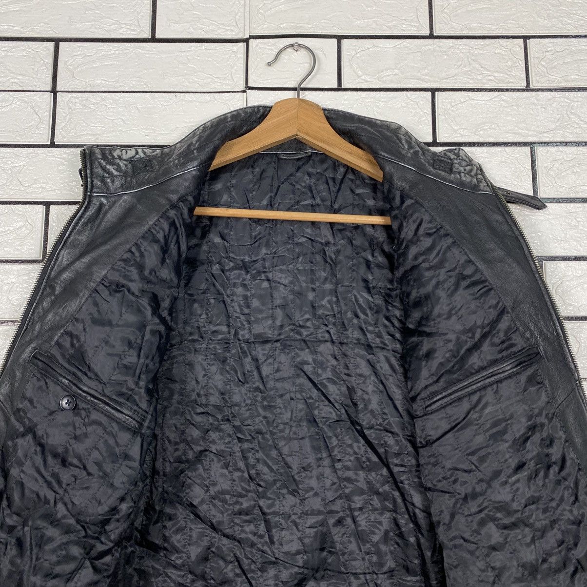 Hysteric Glamour Vintage Soft Leather Jacket Biker Style Quilted Size US M / EU 48-50 / 2 - 15 Thumbnail