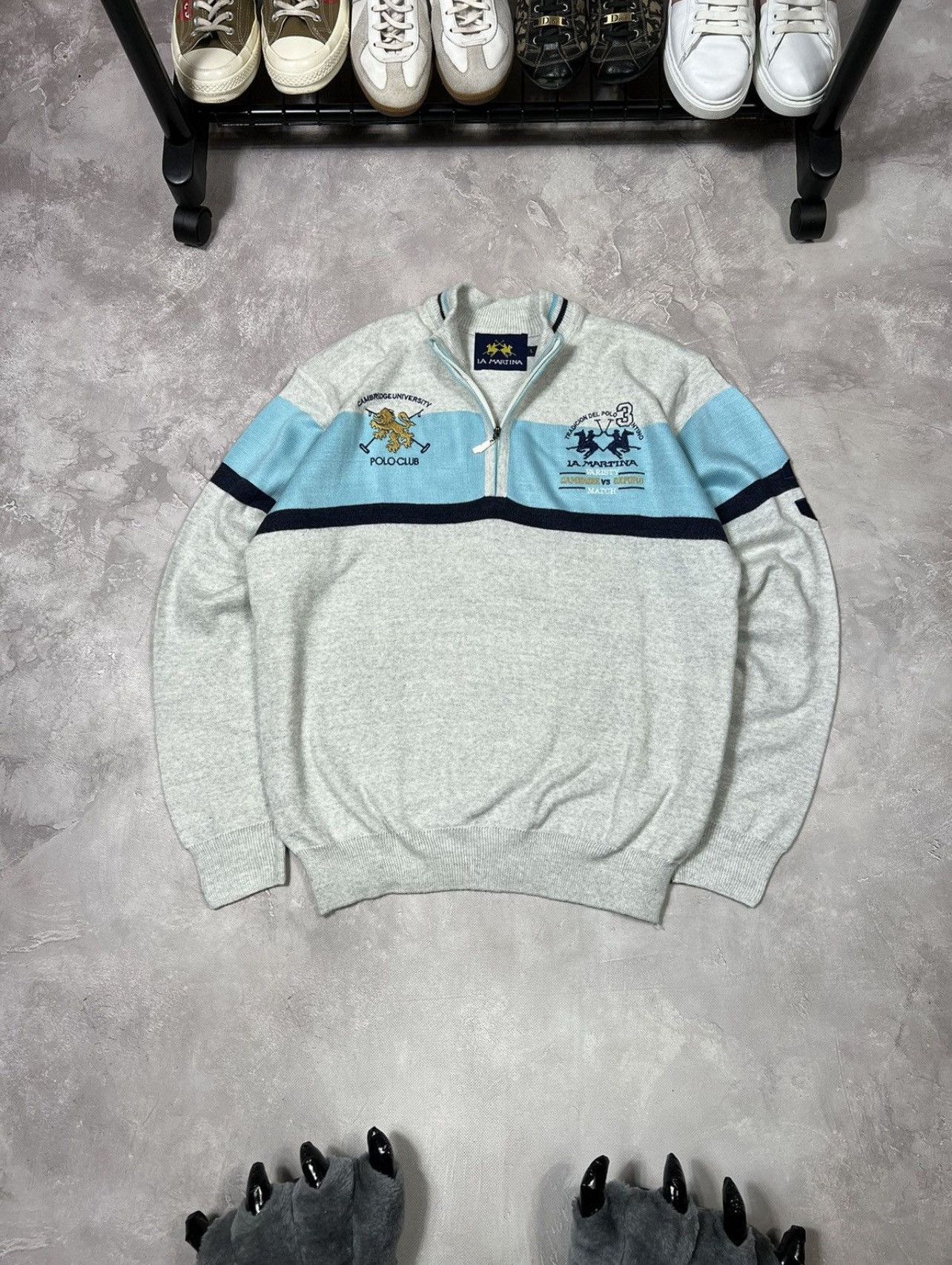 Japanese Brand × Vintage Vintage La Martina Polo Ralph Style Y2k Wool sweater Size US L / EU 52-54 / 3 - 1 Thumbnail