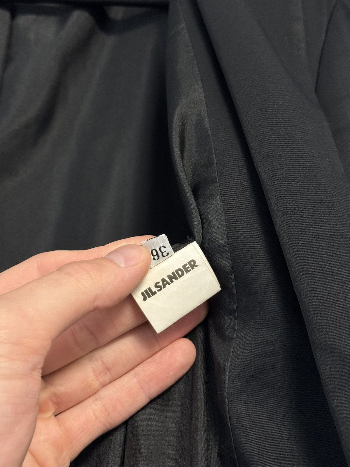 Jil Sander JIL SANDER Black Silk Lined Coat Jacket Made in Italy Blazer Size XS / US 0-2 / IT 36-38 - 13 Thumbnail