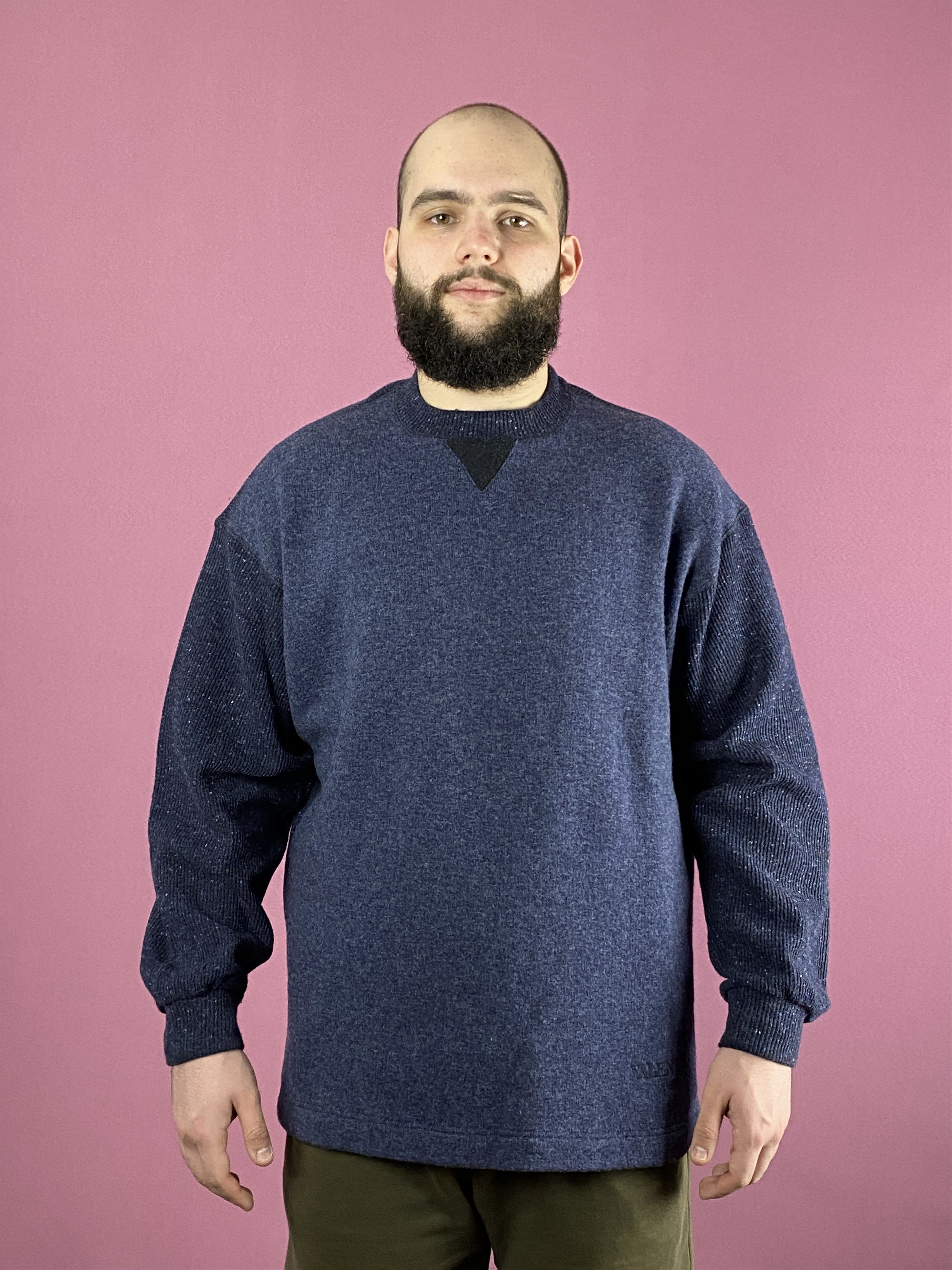 Vintage 90s Valentino Jeans Vintage Men's Sweater - L Size US L / EU 52-54 / 3 - 2 Thumbnail