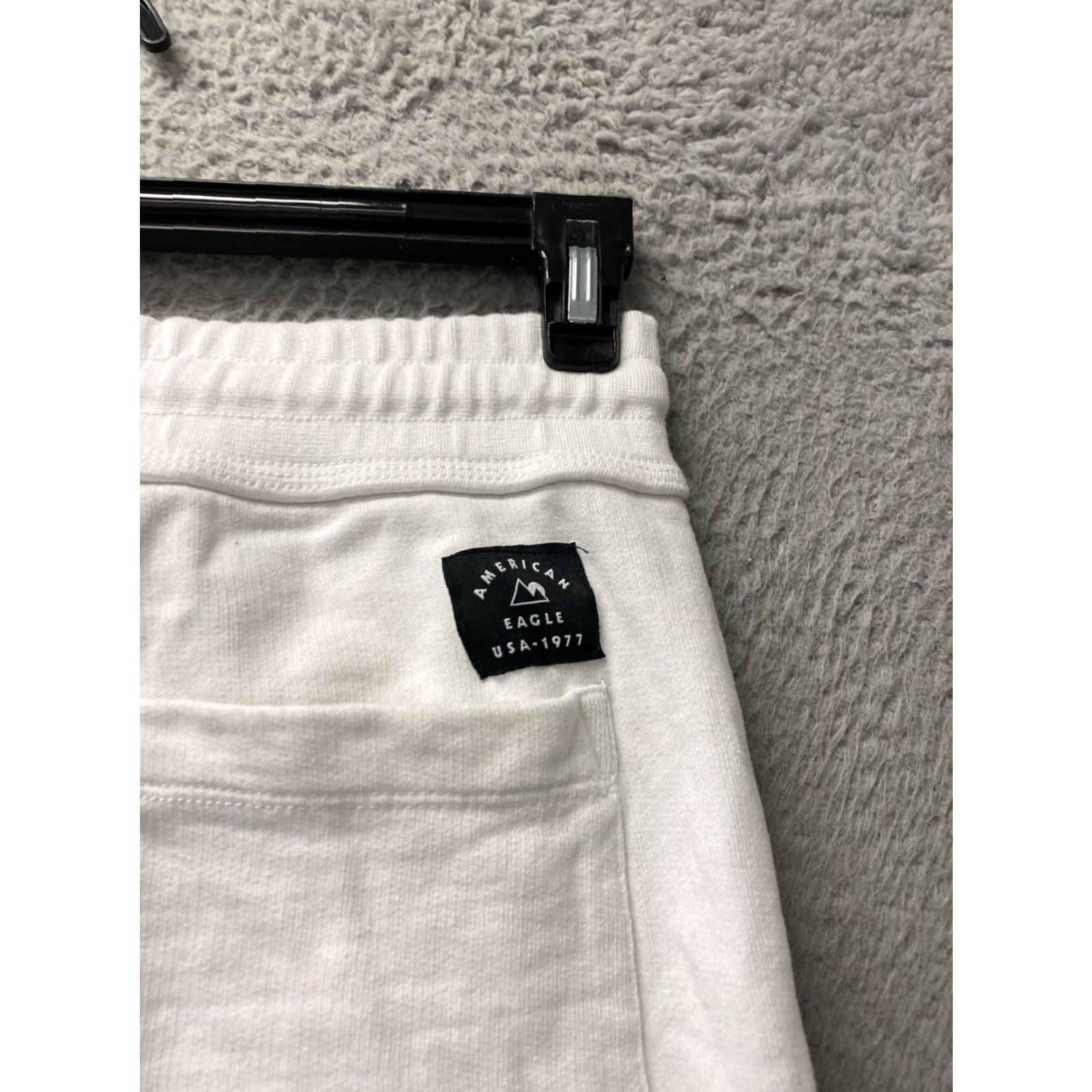 American Eagle Outfitters VINTAGE American Eagle Joggers Mens Size M White Slim Fit Activewear 90s Logo Size US 31 - 5 Thumbnail
