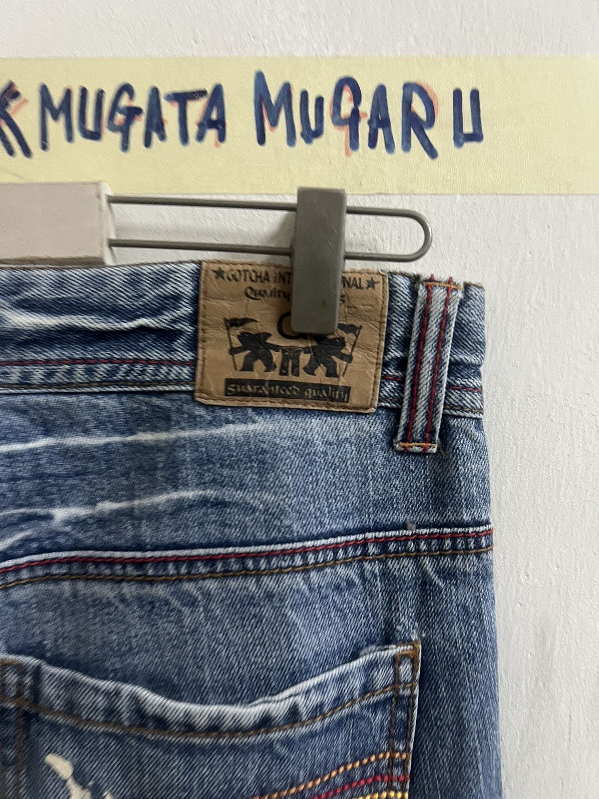 Designer × Japanese Brand × Vintage VINTAGE Y2K GOTCHA DISTRESSED DENIM PANT Size US 32 / EU 48 - 11 Thumbnail