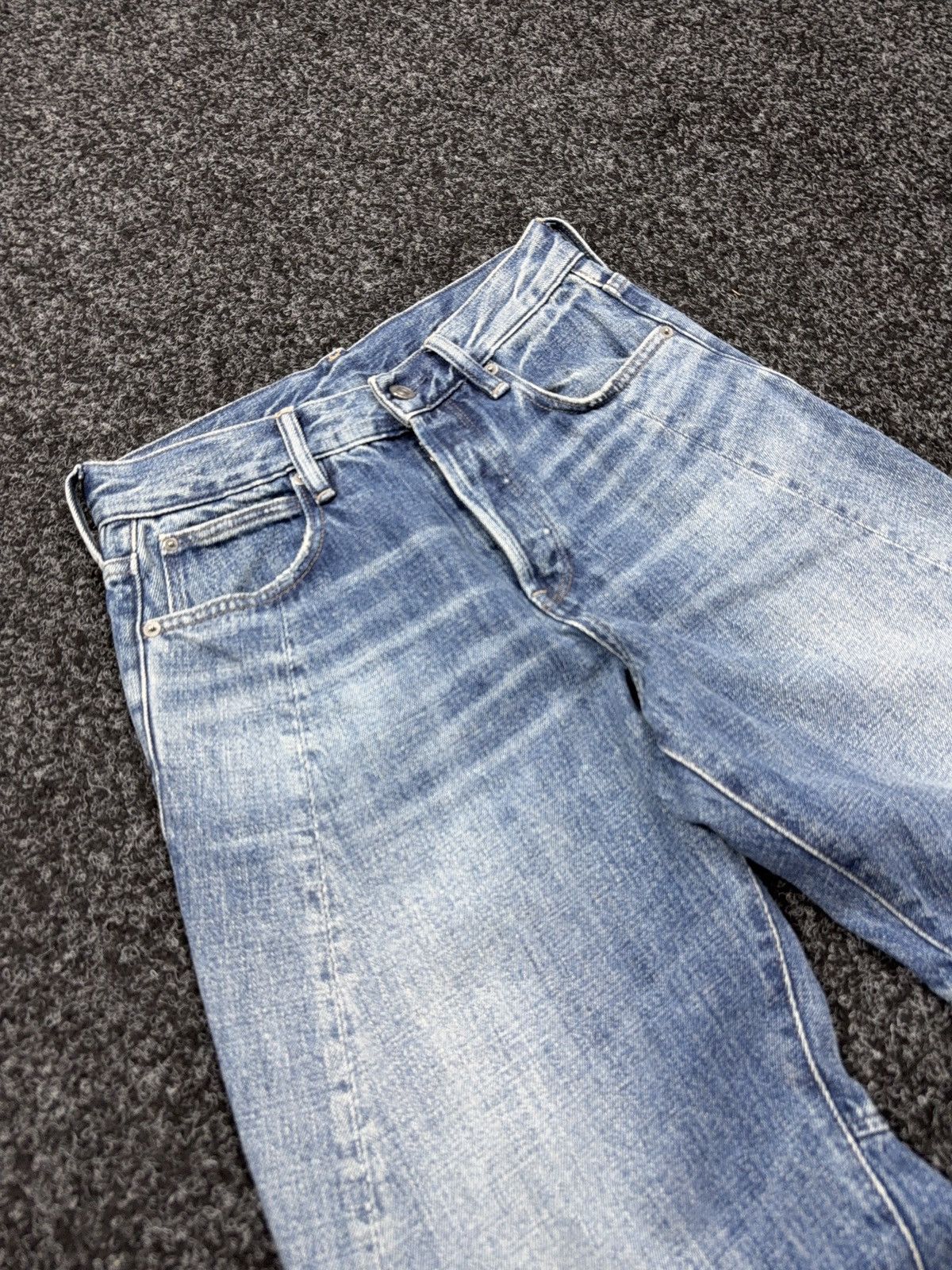 G-Star Vntg 00s G-Star RAW Contor 3D Wide Tapered Washed JeansY2K Size 25" / US 0 / IT 36 - 7 Thumbnail