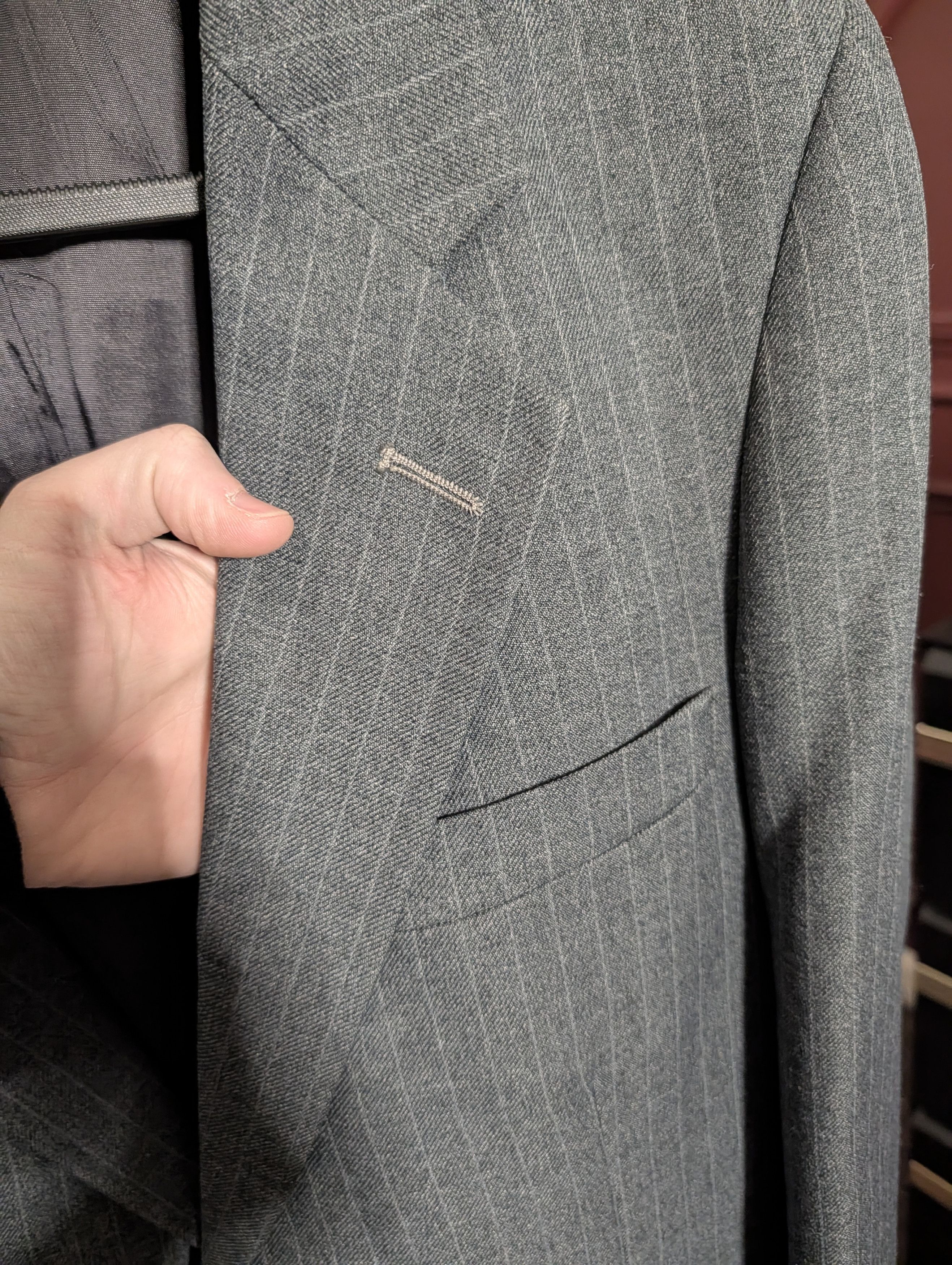 Levi's Vintage Clothing Vintage made in USA Business Class pinstriped blazer Size 40L - 4 Thumbnail