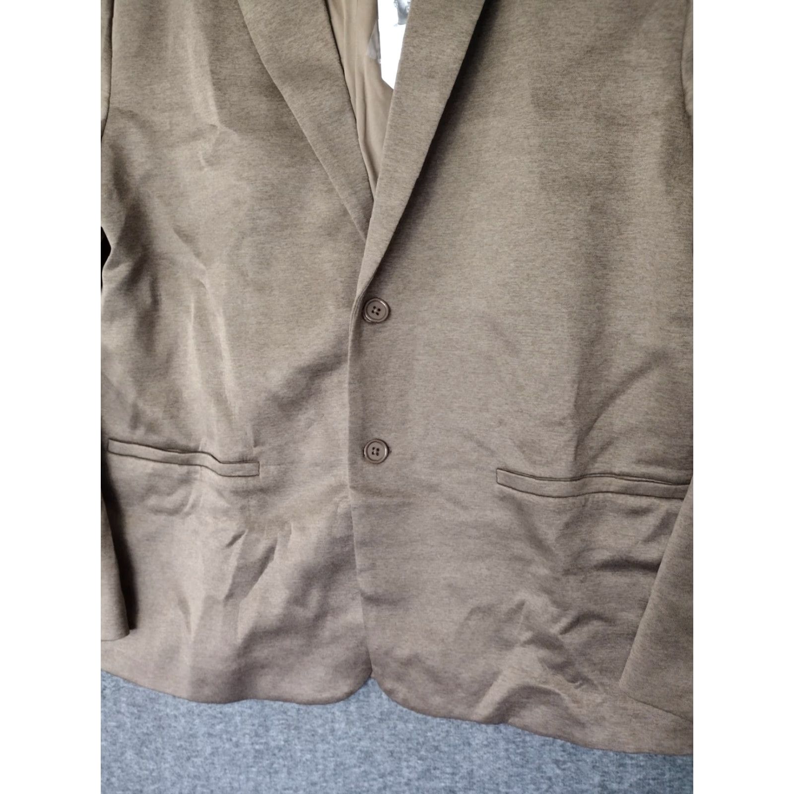 Vintage Stylus X LaDarius Campbell Blazer Jacket Regular 42 in Heather Warm Sand Men L Size 42R - 7 Thumbnail