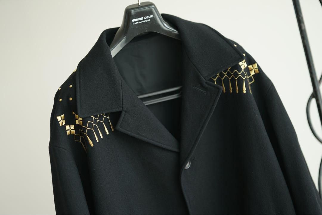 Yohji Yamamoto POUR HOMME 92aw archive gold embroidery jacket Size US M / EU 48-50 / 2 - 2 Thumbnail