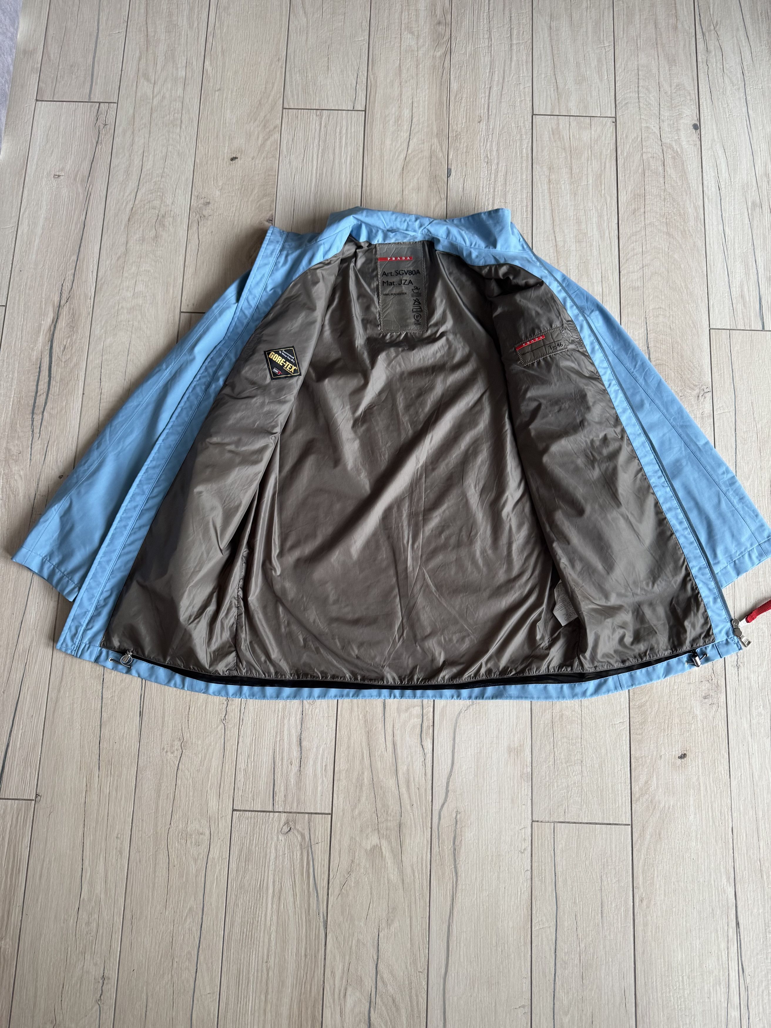 Prada Prada GoreTex Baby Blue Light Jacket Size US S / EU 44-46 / 1 - 8 Thumbnail