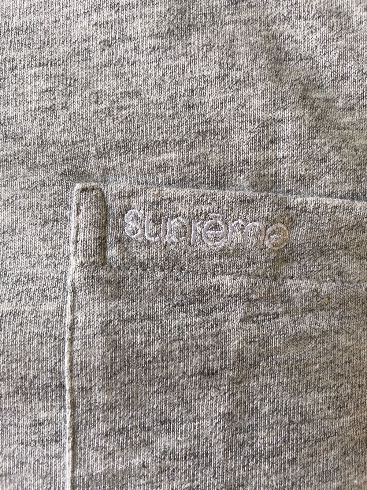 Supreme Supreme Pocket Tee - Gray Size US L / EU 52-54 / 3 - 2 Thumbnail