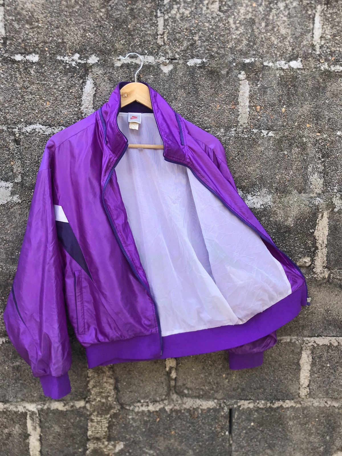 ⚡️Vintage 90s Nike Silver Tag Bomber Track Jacket