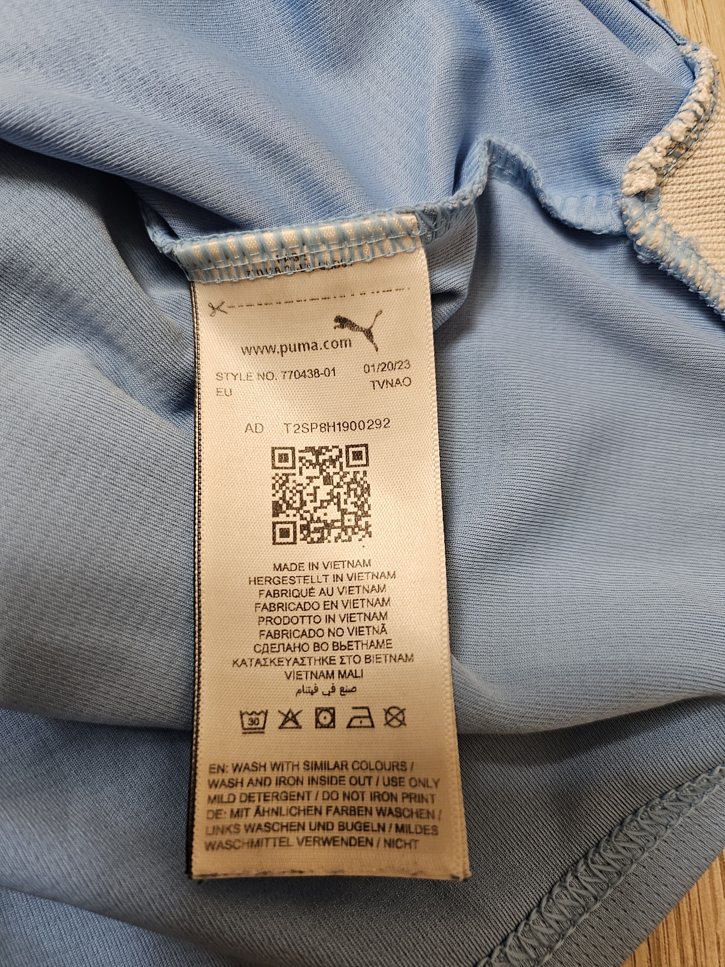 All Sport × Puma MANCHESTER CITY 2023 2024 HOME FOOTBALL SHIRT SOCCER JERSEY Size US S / EU 44-46 / 1 - 8 Thumbnail