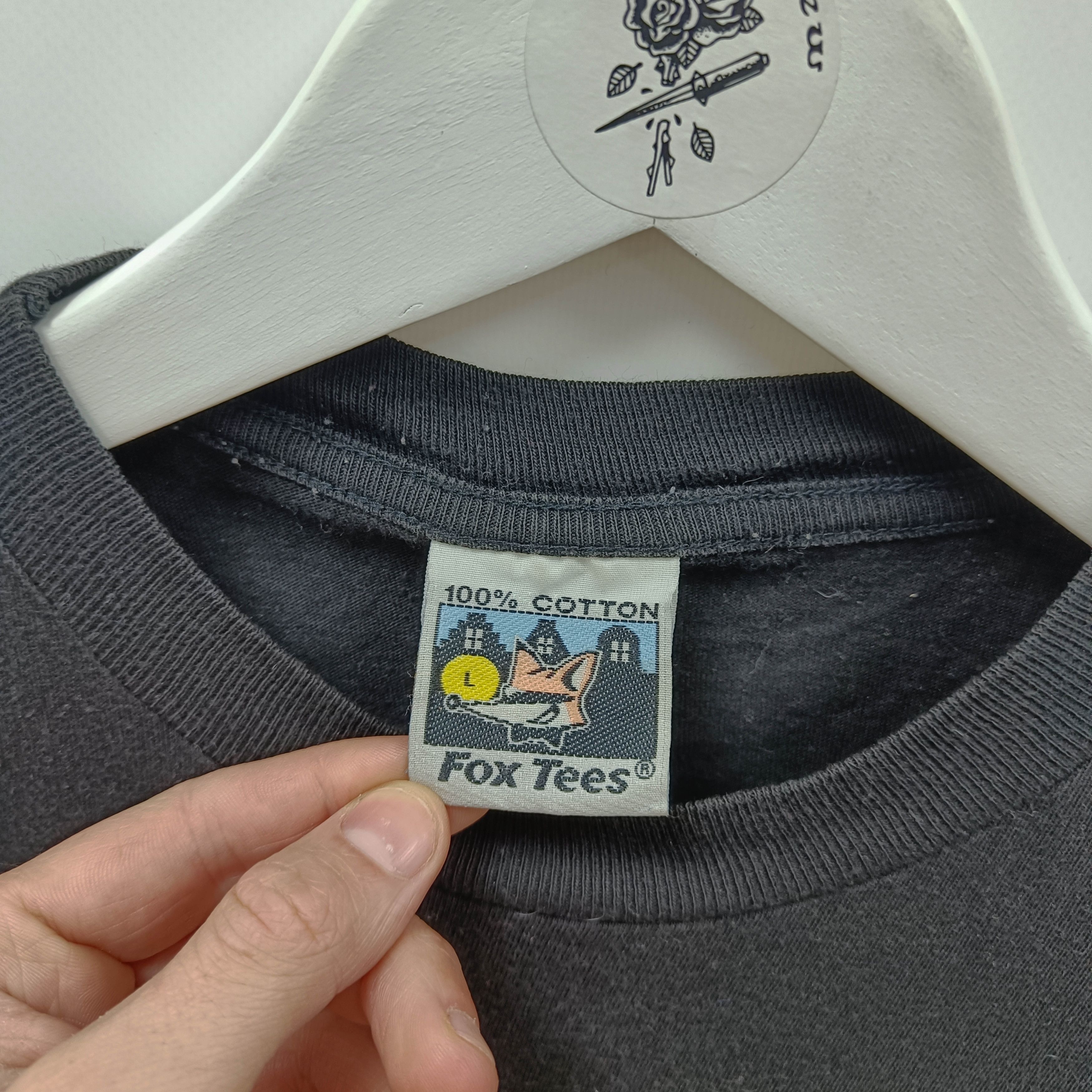 Band Tees Vintage 90s Amsterdam Marijuanas Smoke Blunt Fox Black Tee Size US XL / EU 56 / 4 - 4 Thumbnail