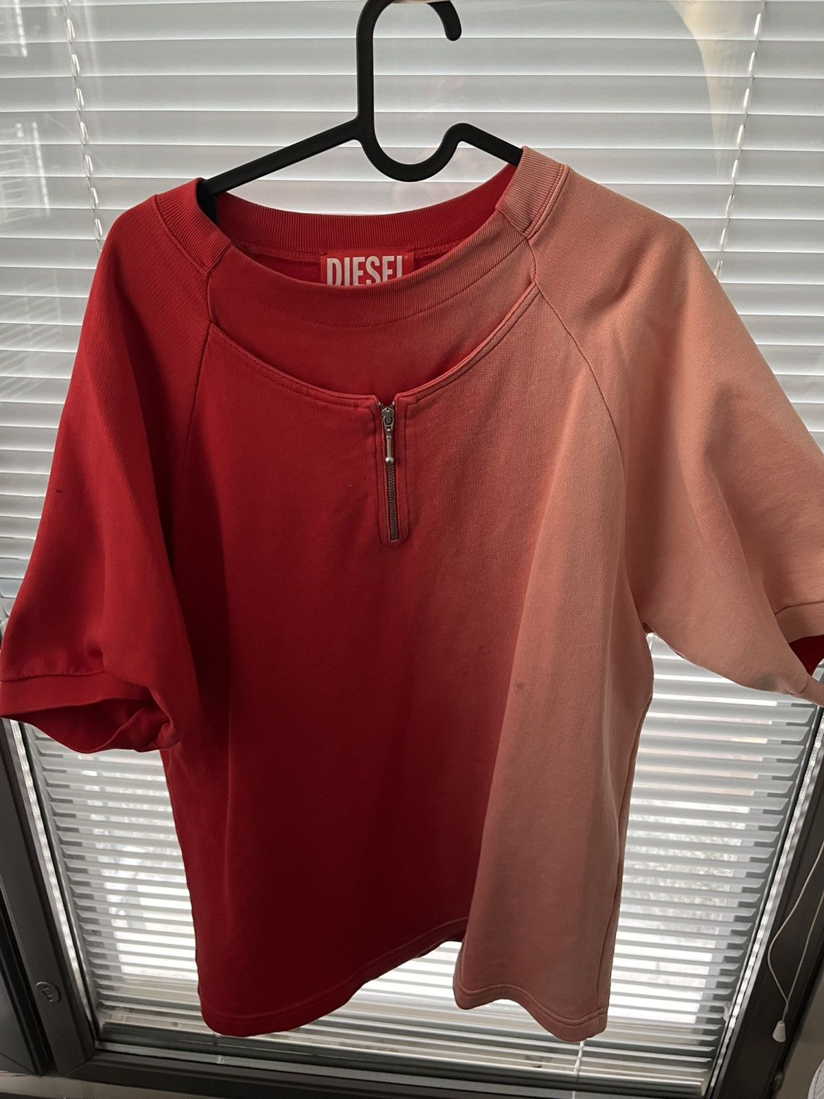 Diesel × GR-Uniforma × PROJECT G/R Red Washed Diesel C GR-Uniforma T-shirt Size US M / EU 48-50 / 2 - 1 Thumbnail