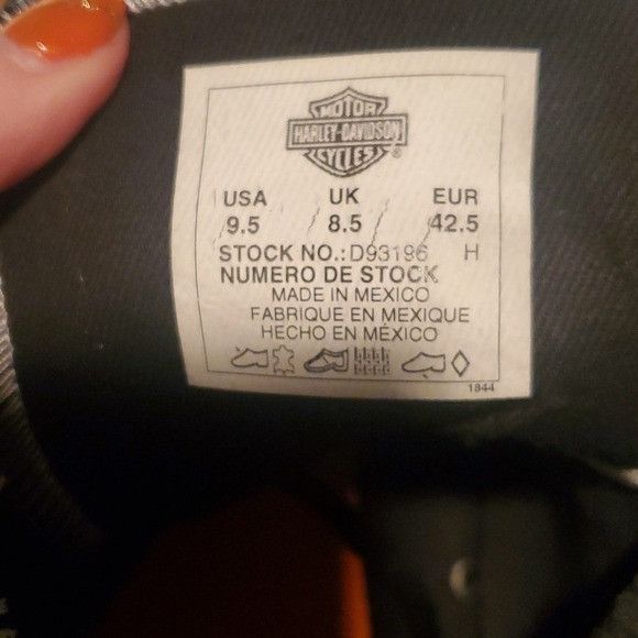 Harley Davidson Harley-Davidson Men's Nathan High Top Sz. 9.5 Sneakers Casua Size US 9.5 / EU 42-43 - 5 Thumbnail