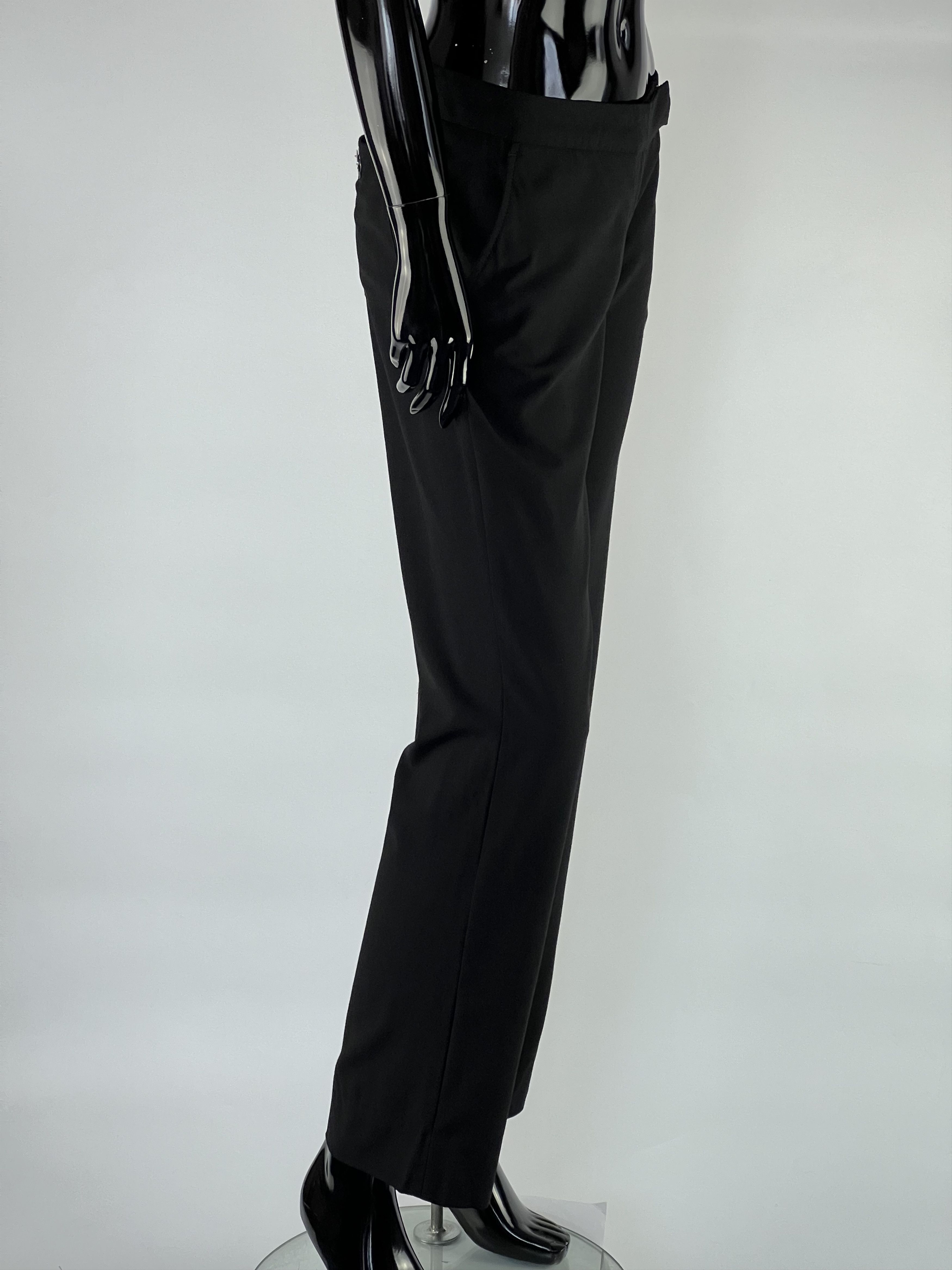 Fendi × Vintage Fendi Vintage Women's Black Wool Pants Size IT44 Size 30" / US 8 / IT 44 - 2 Thumbnail