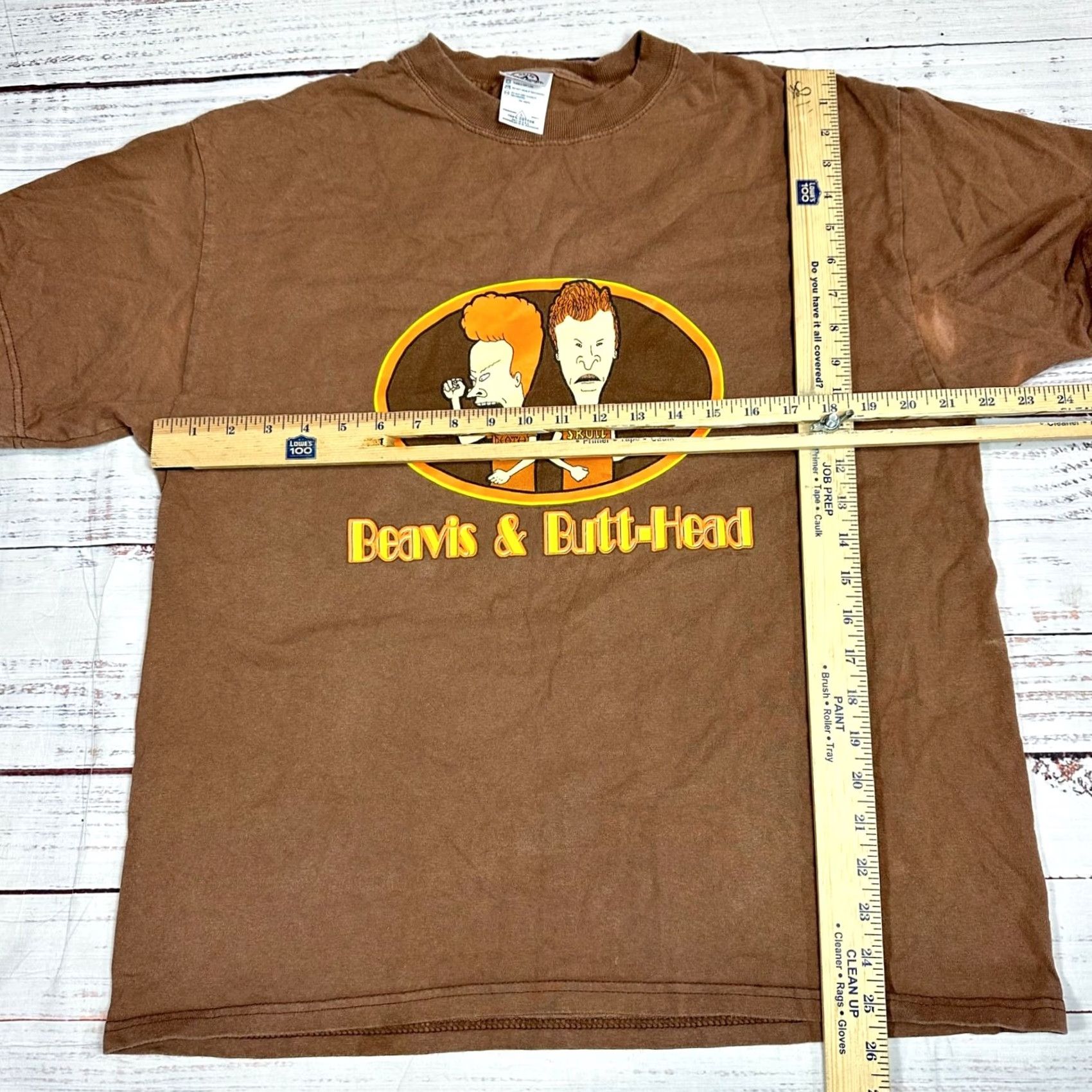 Delta VINTAGE Beavis & Butt-Head Mens Short Sleeve T-Shirt L Brown Size US L / EU 52-54 / 3 - 2 Thumbnail