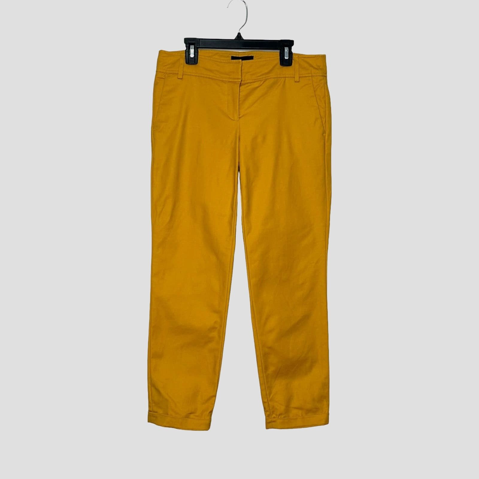 Cynthia Rowley Cynthia Rowley yellow mustard crop cuffed hems pants size 2 Size 26" / US 2 / IT 38 - 1 Thumbnail