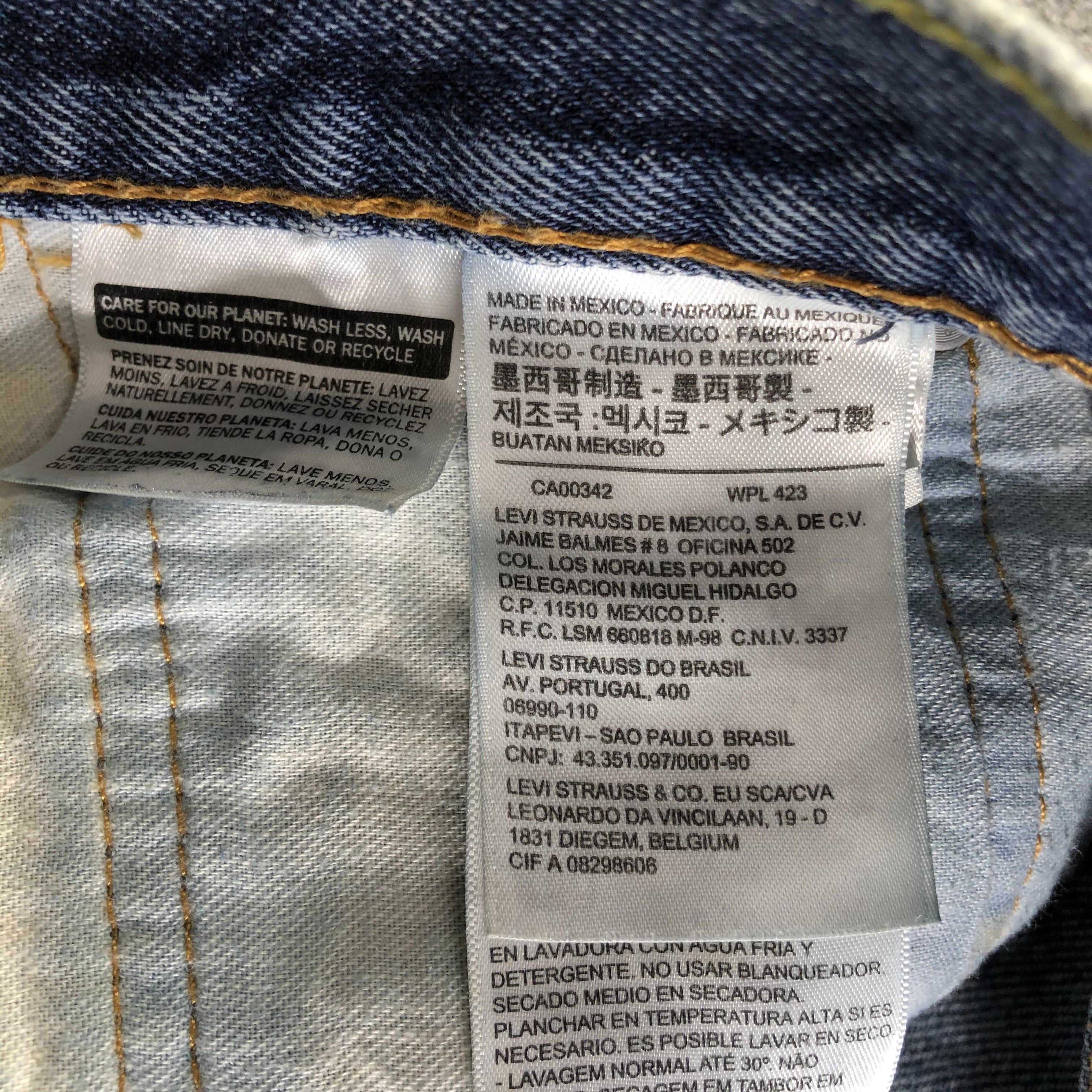 Levi's Vintage Blue Wash Levis 550 Jeans-J3228 Size US 35 - 14 Thumbnail