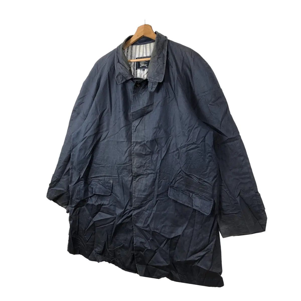 Burberry Vtg 90’ BURBERRY LONDON PRORSUM Striped Trench Coat Parka Size US XXL / EU 58 / 5 - 5 Thumbnail