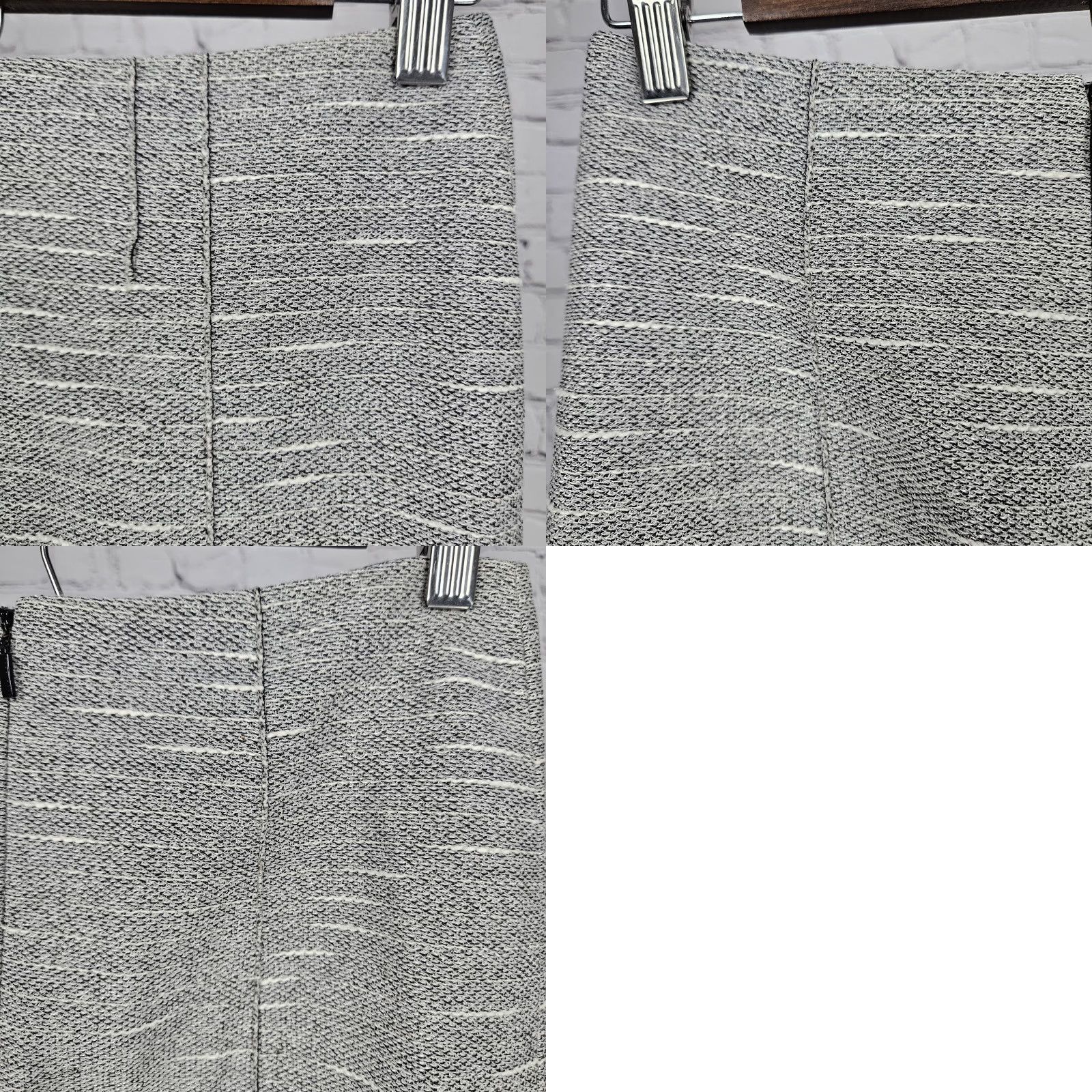 Hugo Boss VINTAGE Boss Hugo Boss Grey Lined Slit Back Zipped Straight Knee Length Skirt 4 Size 27" / US 4 / IT 40 - 9 Thumbnail