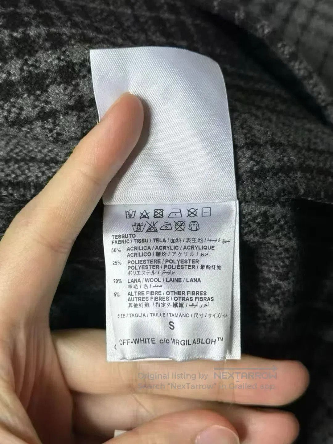 Japanese Brand Off White Plaid Shirt. Size US S / EU 44-46 / 1 - 4 Thumbnail