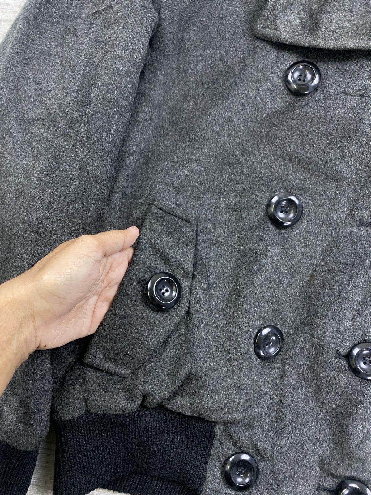 If Six Was Nine × Japanese Brand × Vintage Vintage Sky Bomber Double Collar Punk Bomber Jacket Size US M / EU 48-50 / 2 - 8 Thumbnail