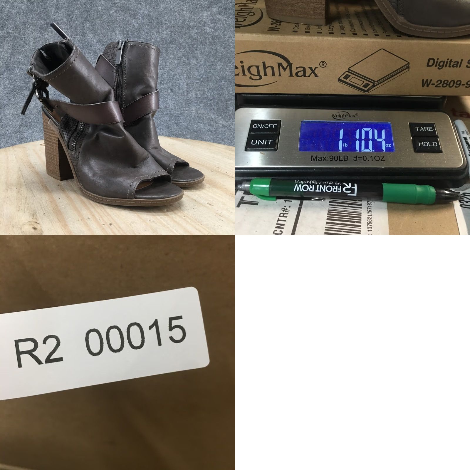Dolce Vita DV Dolce Vita Boots Womens 6 Teisha Open Toe Zip Slingback Bootie Brown Heels Size US 6 / IT 36 - 10 Thumbnail