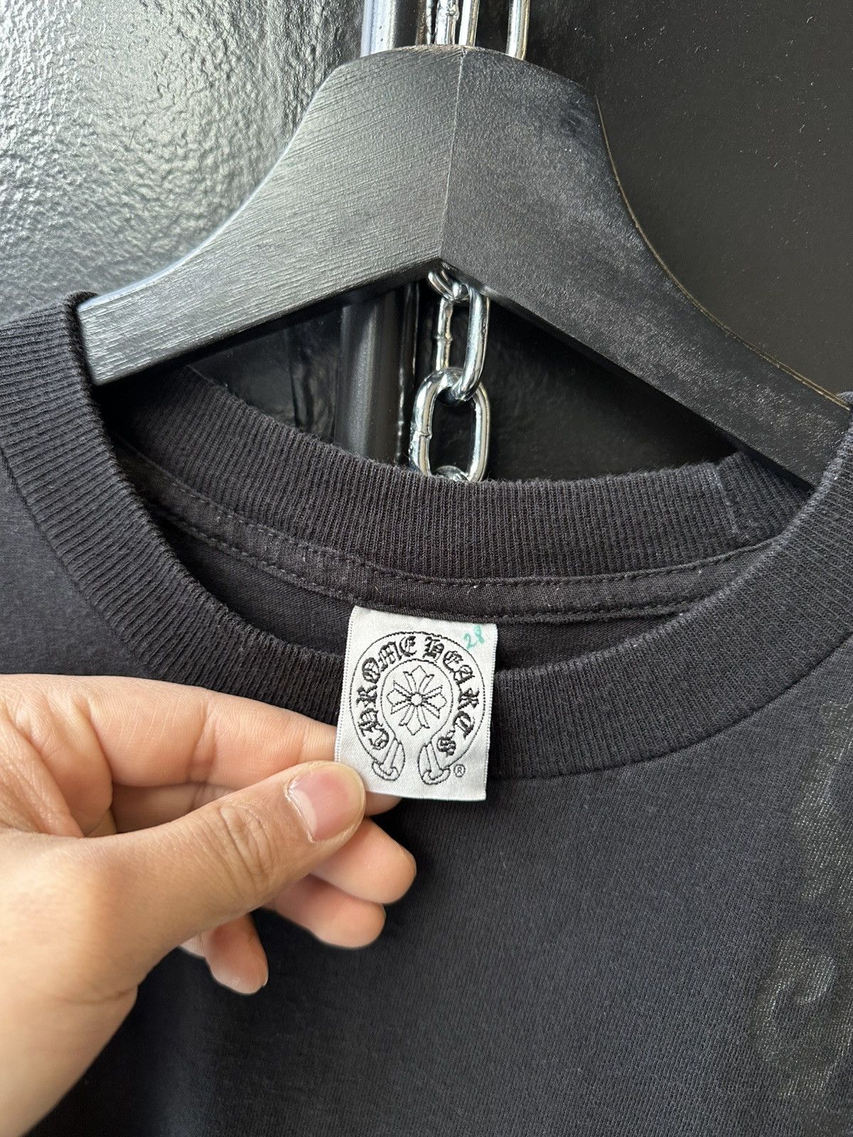 Chrome Hearts Chrome Hearts Tonal Cemetery Cross Pocket Tee Size US S / EU 44-46 / 1 - 7 Thumbnail