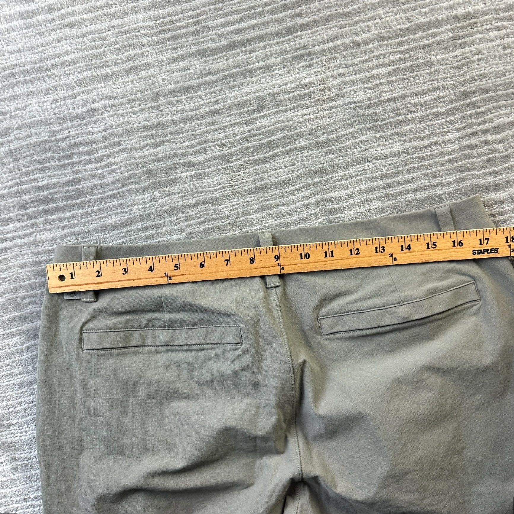 Lululemon Lululemon Pants Mens 34x31 Gray Slim Chino Straight Leg 5-Pocket Flat Front Stretch Polyester Cotton Workwear Casual Travel Business Size US 34 / EU 50 - 6 Thumbnail
