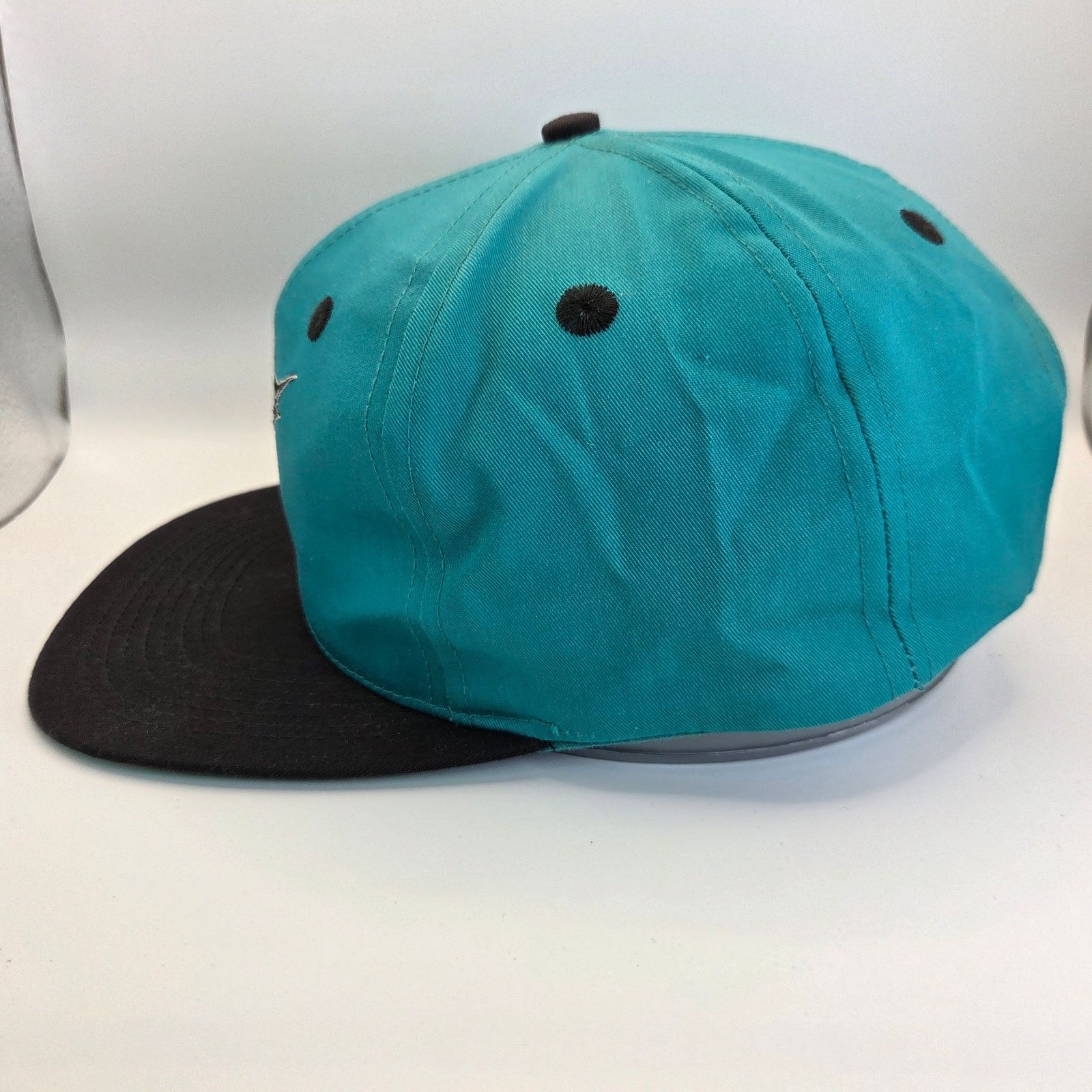Vintage Vintage Florida Marlins Snapback Hat Teal Black 90s Annco Size ONE SIZE - 2 Thumbnail