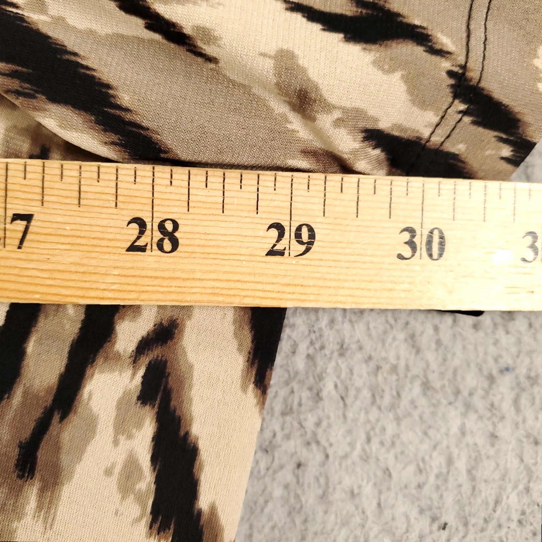 Vintage Maggie Barnes Dress Womens 34W Long Shift Animal Print Ruched Gathered Side Size XXS / US 00 / IT 34 - 4 Thumbnail