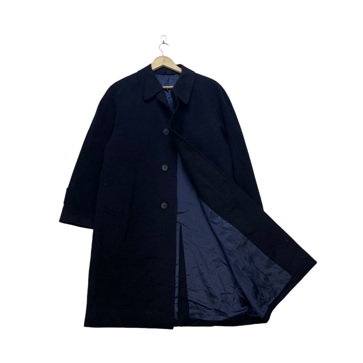 Autumn Cashmere Vintage Emergildo Zegna Long Coat Jacket Size US M / EU 48-50 / 2 - 1 Thumbnail