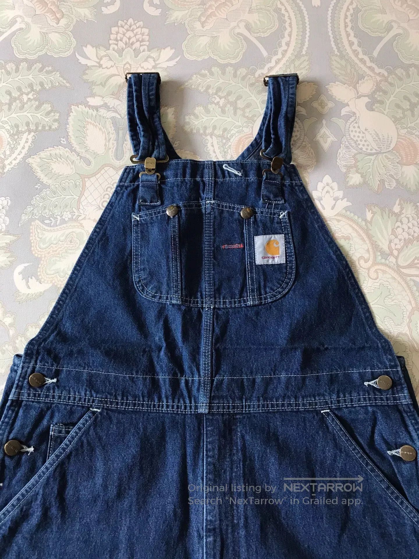 Carhartt Carhartt R07 Washed Denim Overalls W34L32. Size US 34 / EU 50 - 1 Thumbnail