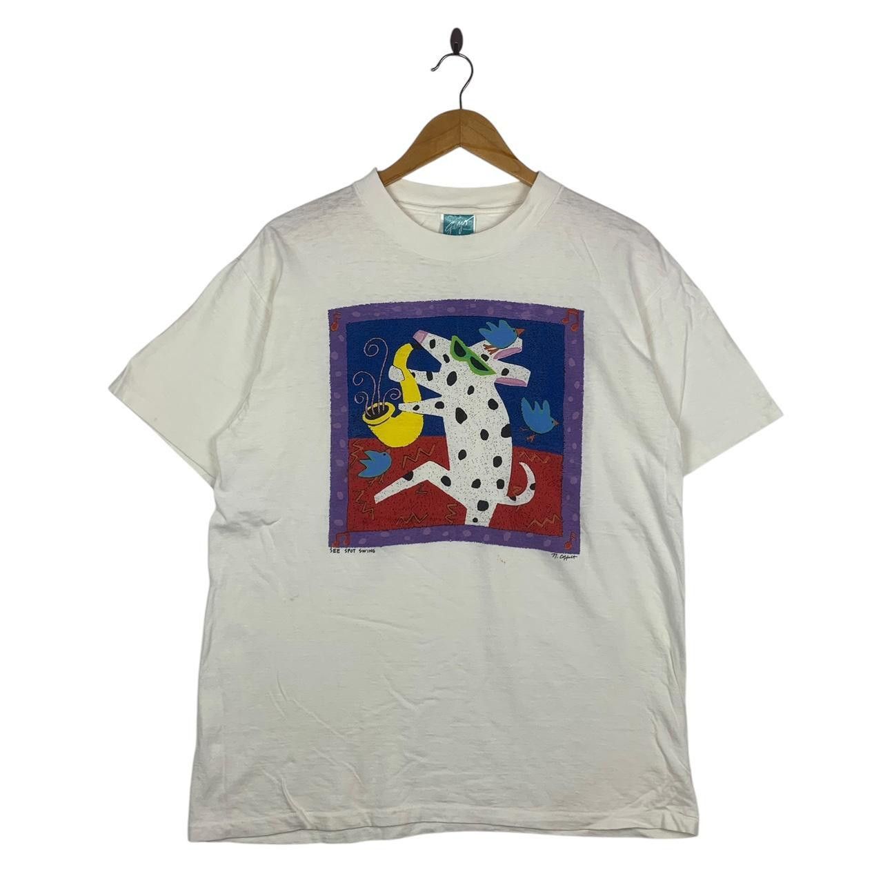 Vintage 90’ SEE SPOT SWING Nancy Coffelt Artist Tee Shirt