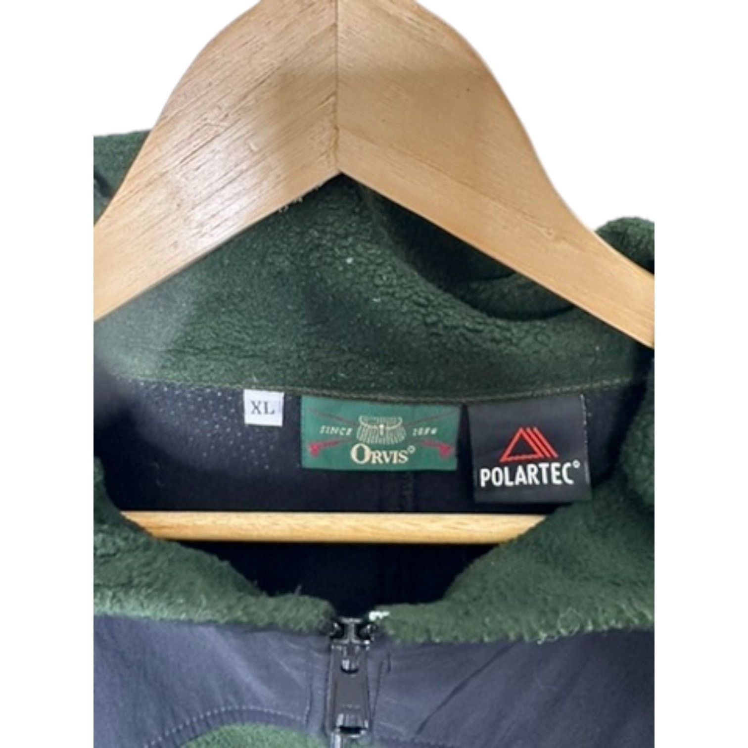 Orvis ORVIS Polartec Navy & Green Long Sleeve 1/4 Zip Men's XL Size US XL / EU 56 / 4 - 4 Thumbnail