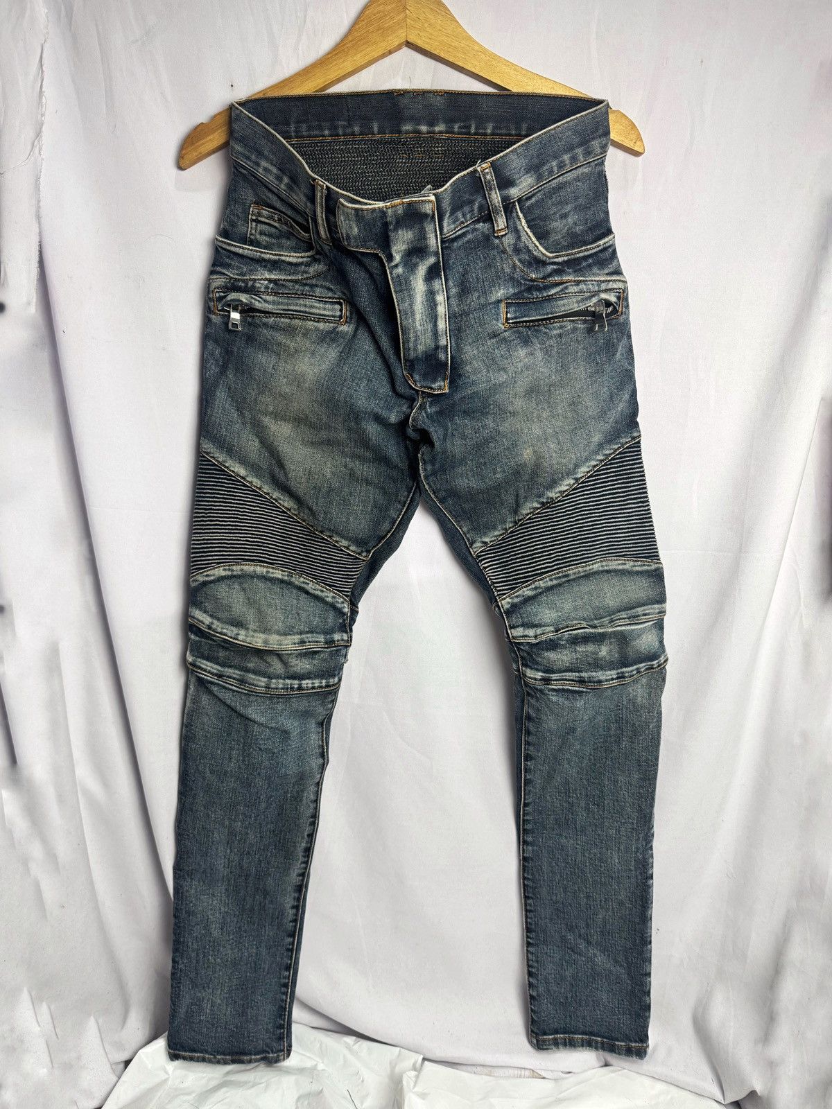 Balmain Bikers Decarnin Era Jeans