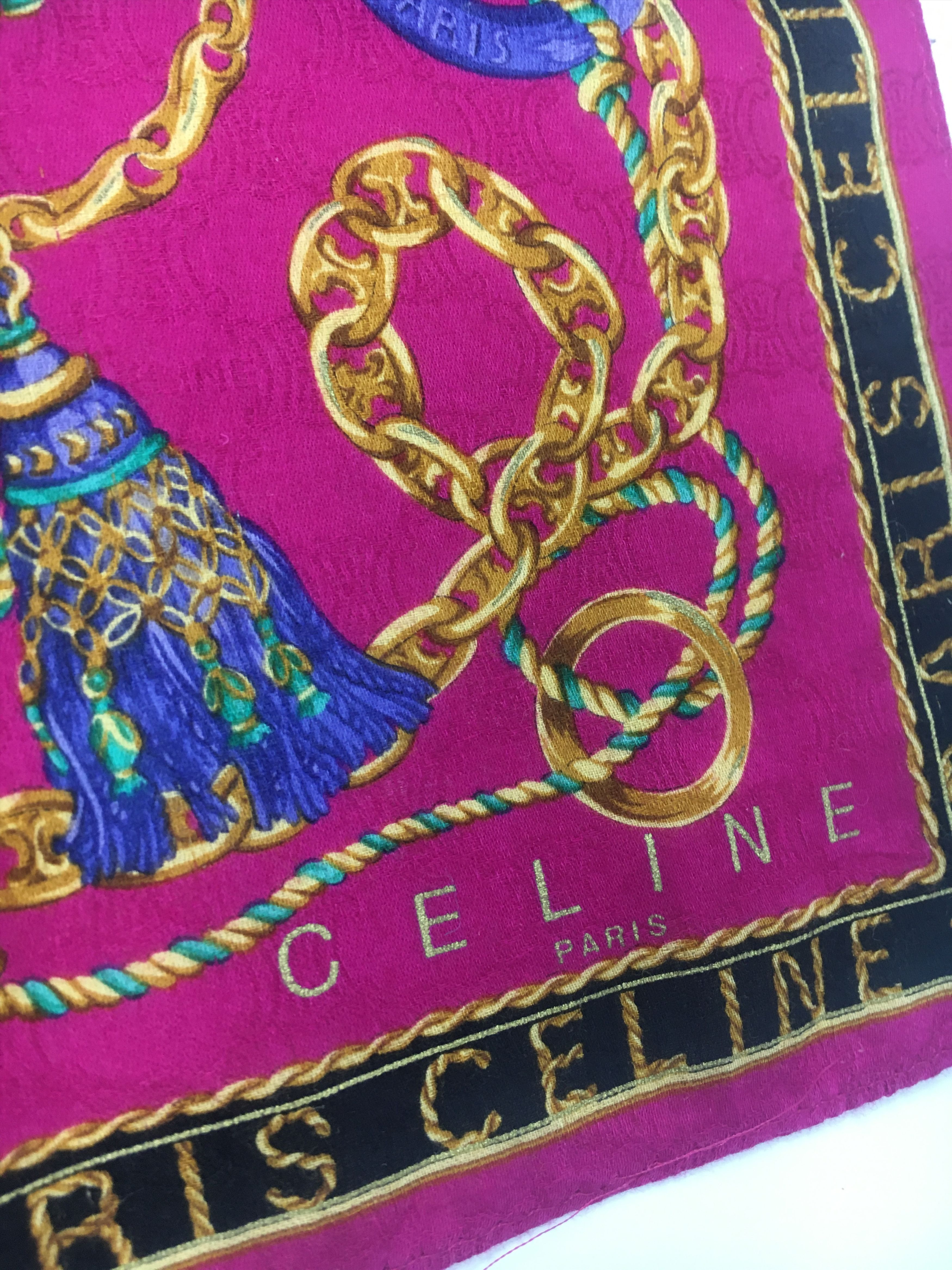 Celine Celine Handkerchief / Bandana / Neckerchief HKC0098 Size ONE SIZE - 4 Thumbnail