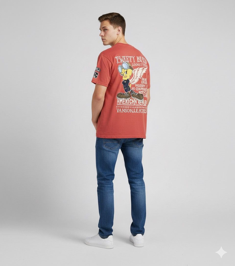 Vanson Leathers 🔥Rare Vanson Leathers x Looney Tunes Riders Tees Size US M / EU 48-50 / 2 - 1 Thumbnail