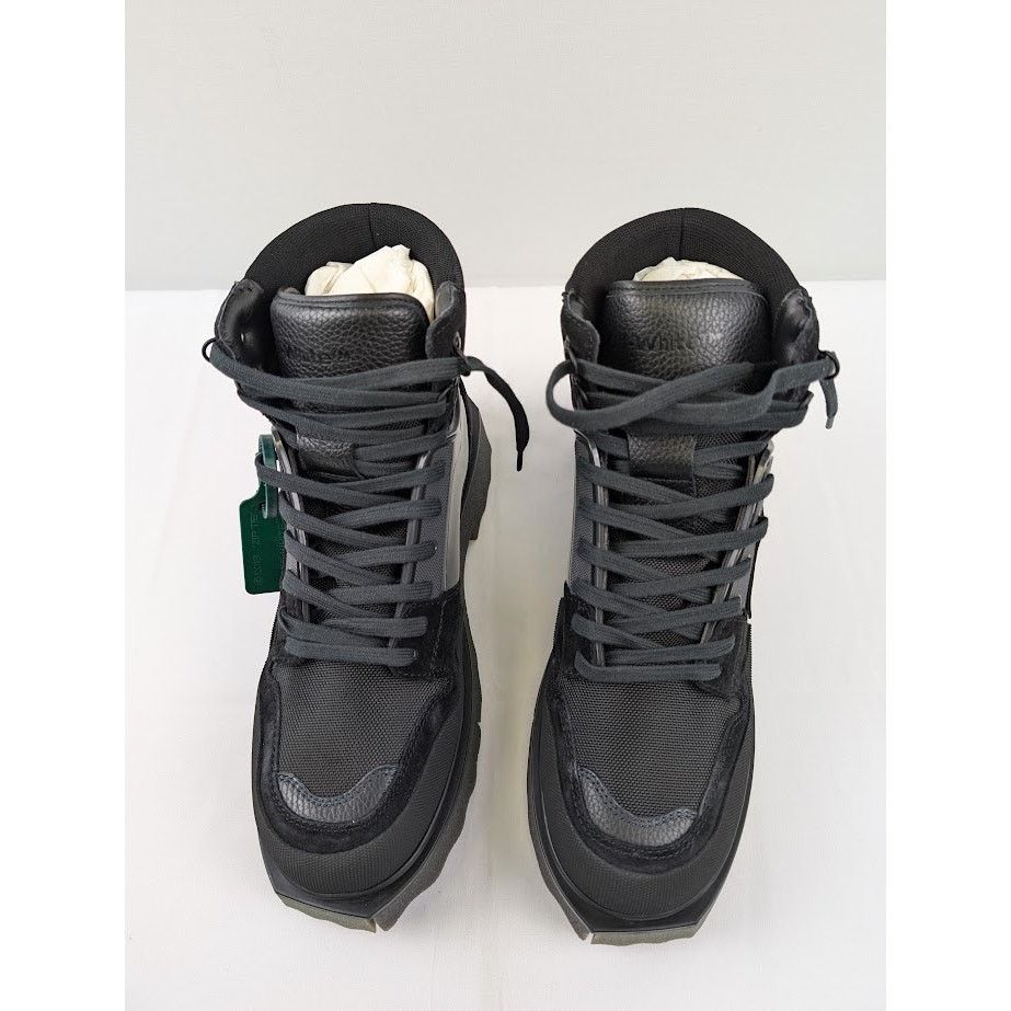 Off-White o1rshd1 Hiking Sponge Sneaker Boots in Black / Khaki Size US 9 / EU 42 - 19 Thumbnail