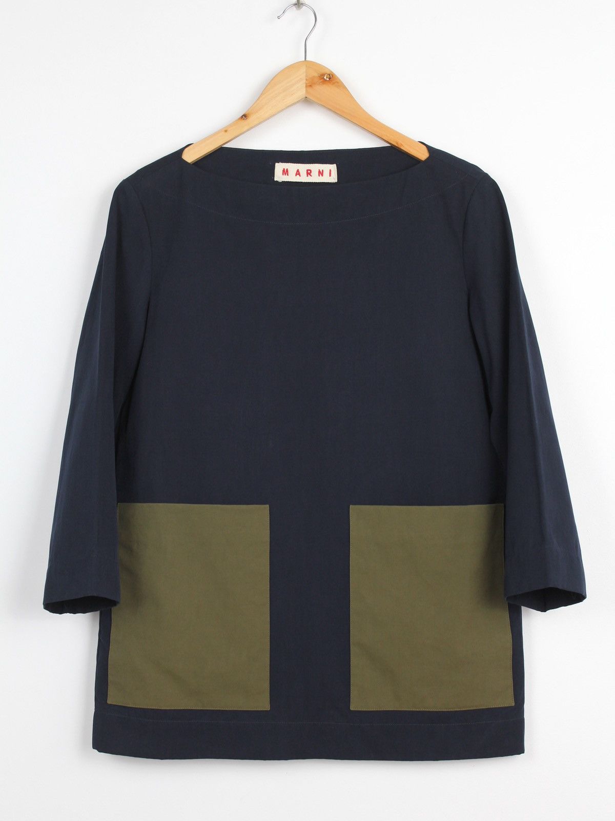 image of Marni Pocket Navy Jacket, Women's (Size XS)
